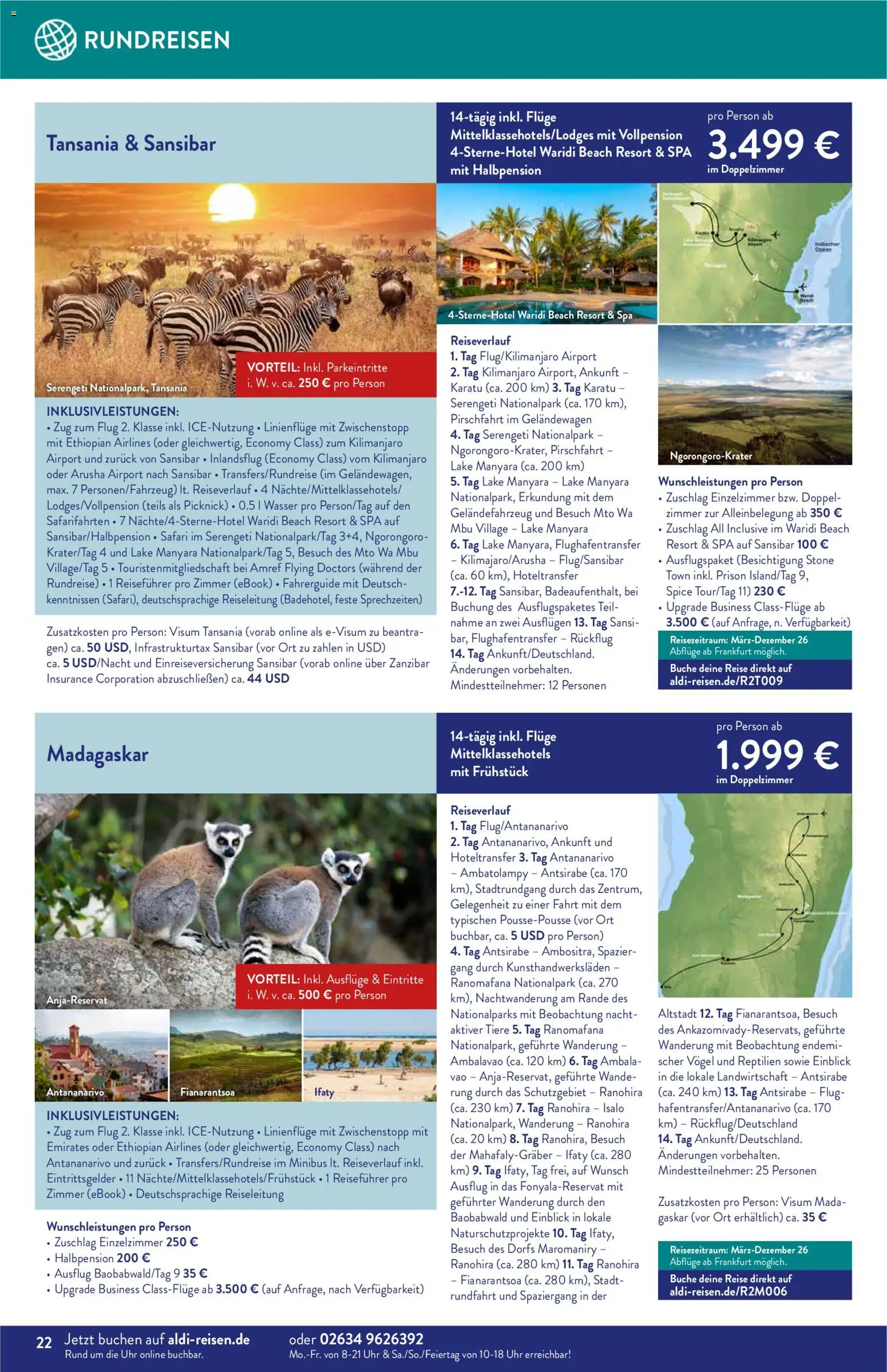 Aldi Reisen  Reisemagazin – gültig ab 01.12.2025 | Seite: 22