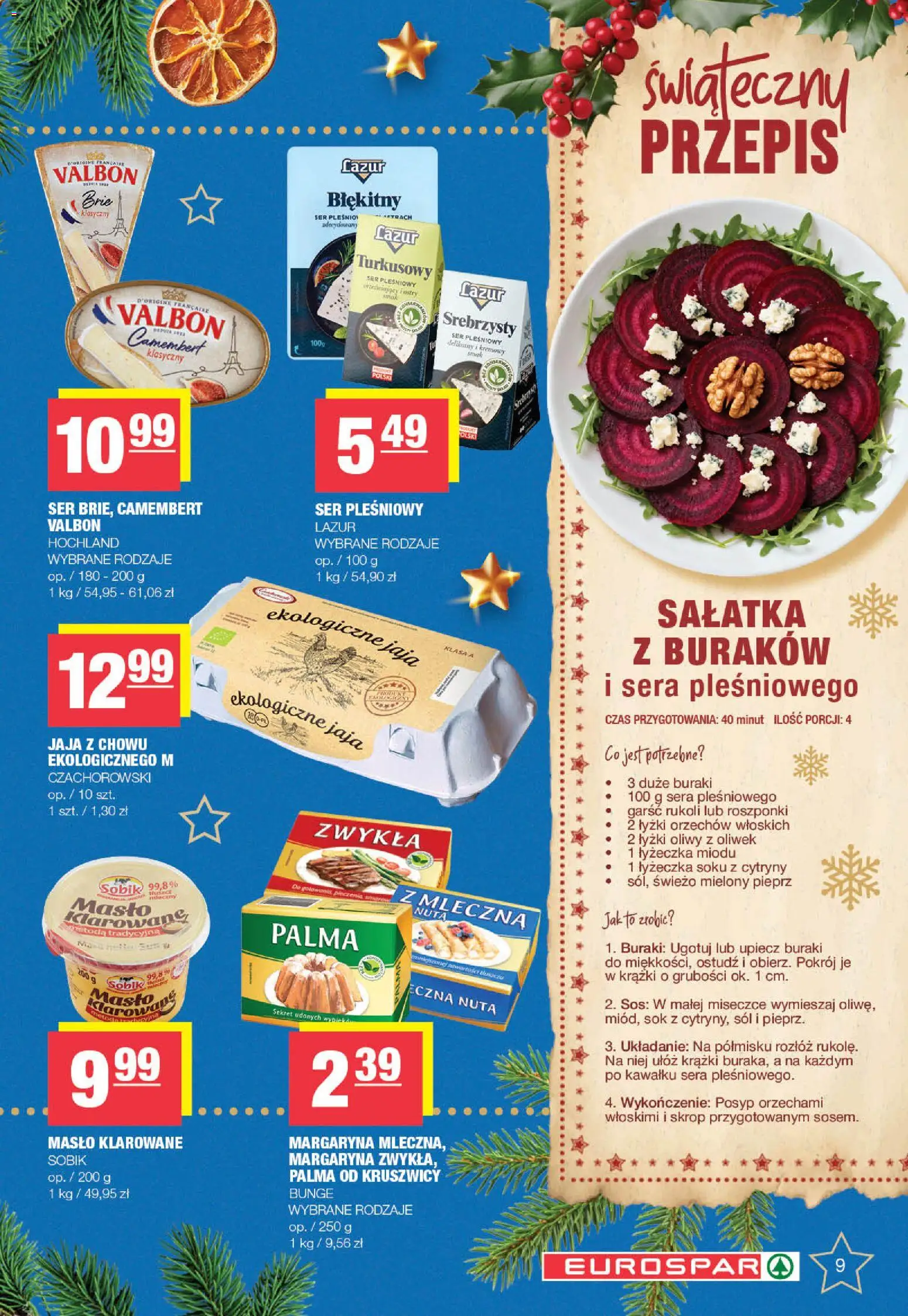 Spar Gazetka - Eurospar od 08.12.2025 | Strona: 9 | Produkty: Cytryny, Camembert, Masło, Sól