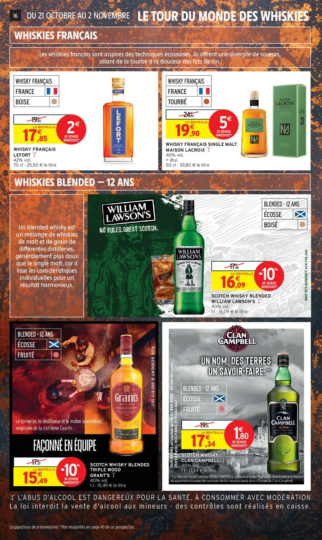 {H1} | Page: 16 | Produits: Whisky, Scotch whisky Clan campbell, Étui, Whisky clan Campbell
