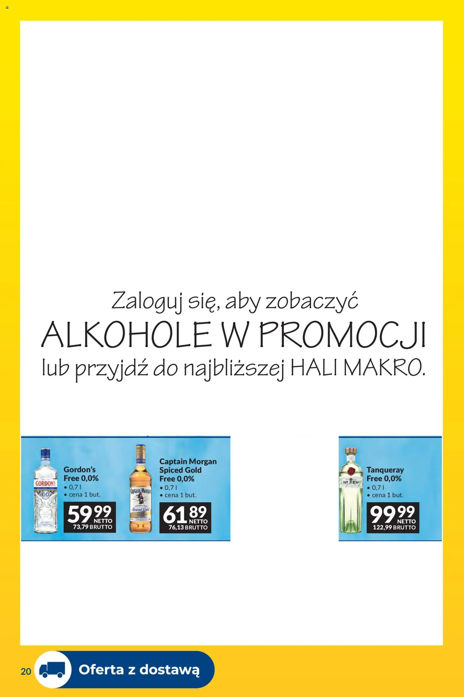 Makro gazetka - Dostawy dla gastronomii od 07.04.2026 | Strona: 20 | Produkty: Captain Morgan