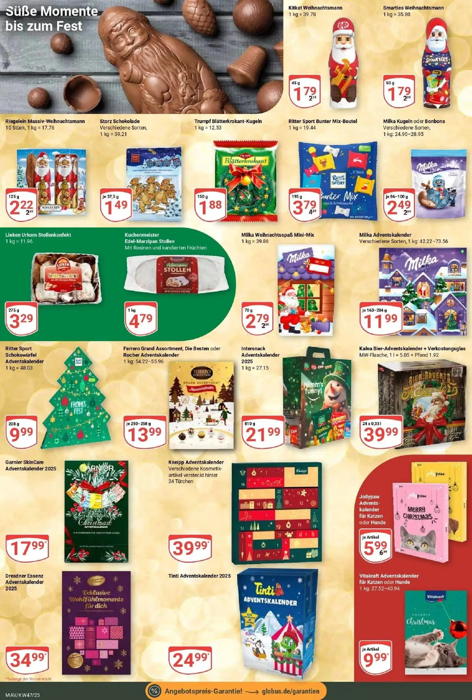 Globus prospekt Mannheim	 (ab 17.11.2025) » Angebote online | Seite: 23 | Produkte: Schokolade, Smarties, Milka, Rosinen