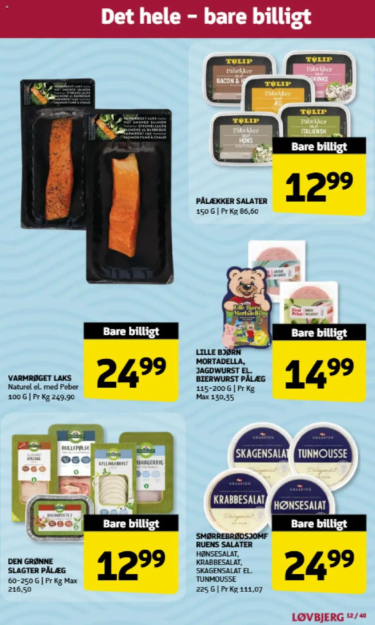 Løvbjerg Tilbudsavis gyldig fra 15.08.2025 | Side: 10 | Produkter: Pålæg, Rullepølse, Peber, Bacon