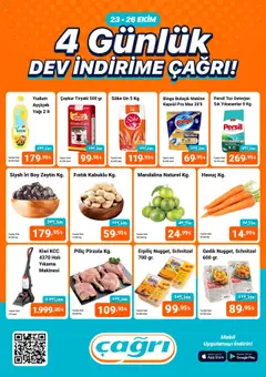23.10.2025 tarihinden itibaren geçerli olan Çağrı Market kataloğu önizlemesi