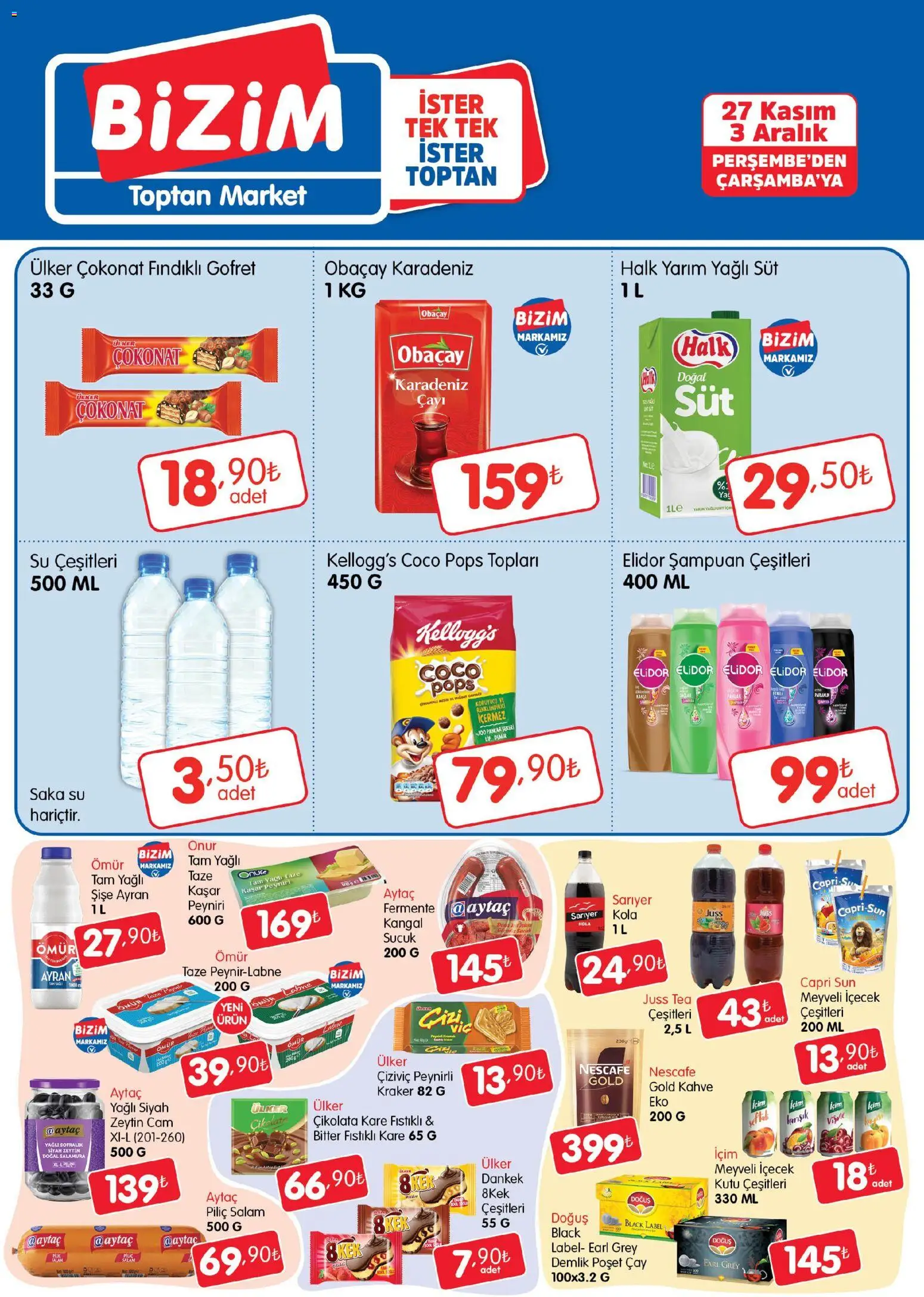 Bizim Toptan Katalog - 27.11.2025 tarihinden itibaren geçerlidir | Sayfa: 1