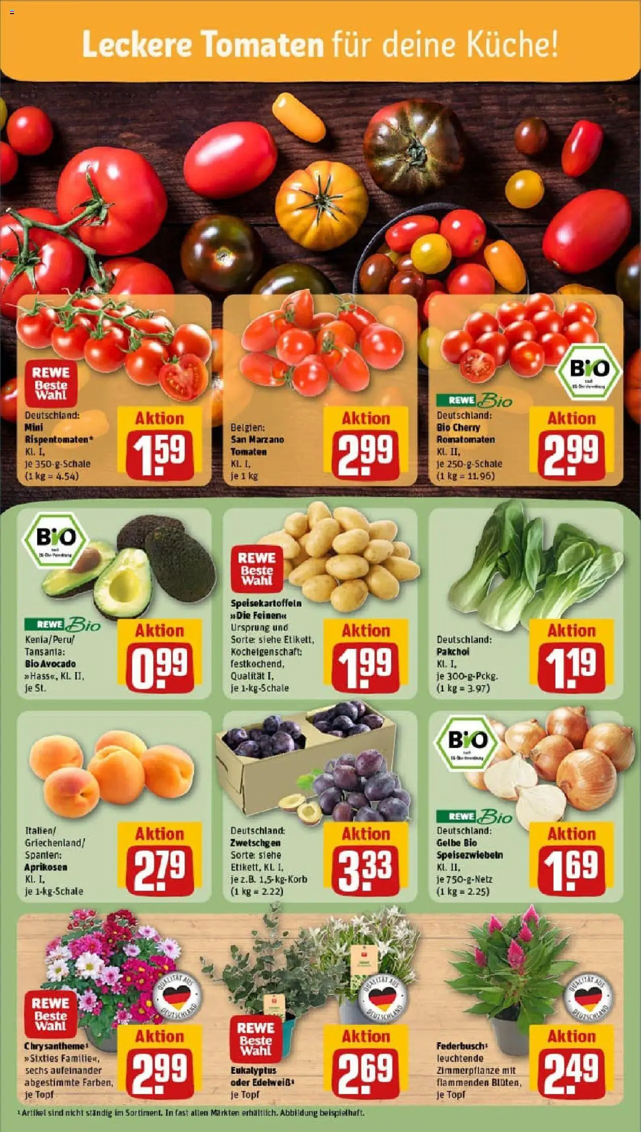 Rewe prospekt Sprendlingen	 - gültig ab dem 13.07.2025 | Seite: 7 | Produkte: Küche, Tomaten, Zwetschgen, Avocado