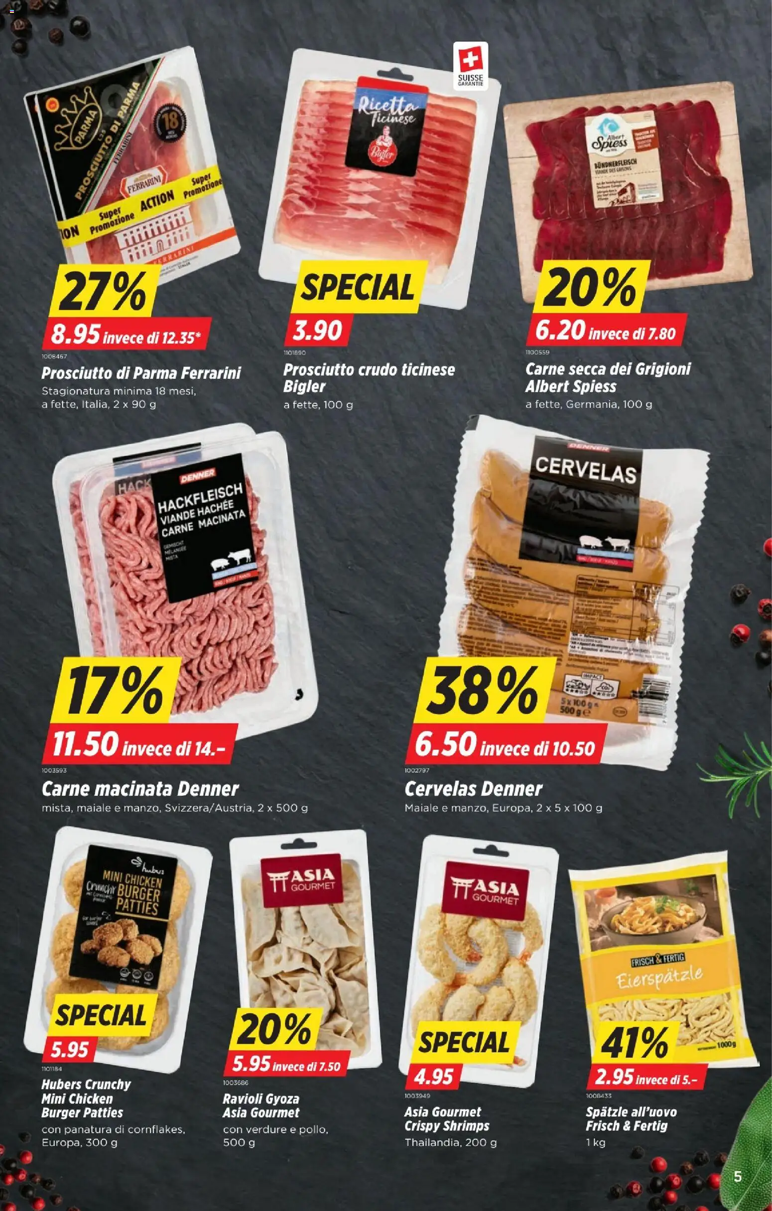 Denner Aktionen IT – gültig ab 20.01.2026 | Seite: 5 | Produkte: Burger