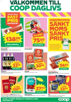 Coop Daglivs erbjudanden - Förhandsvisning av reklamblad från butik Coop Daglivs aktuell från 30.03.2026