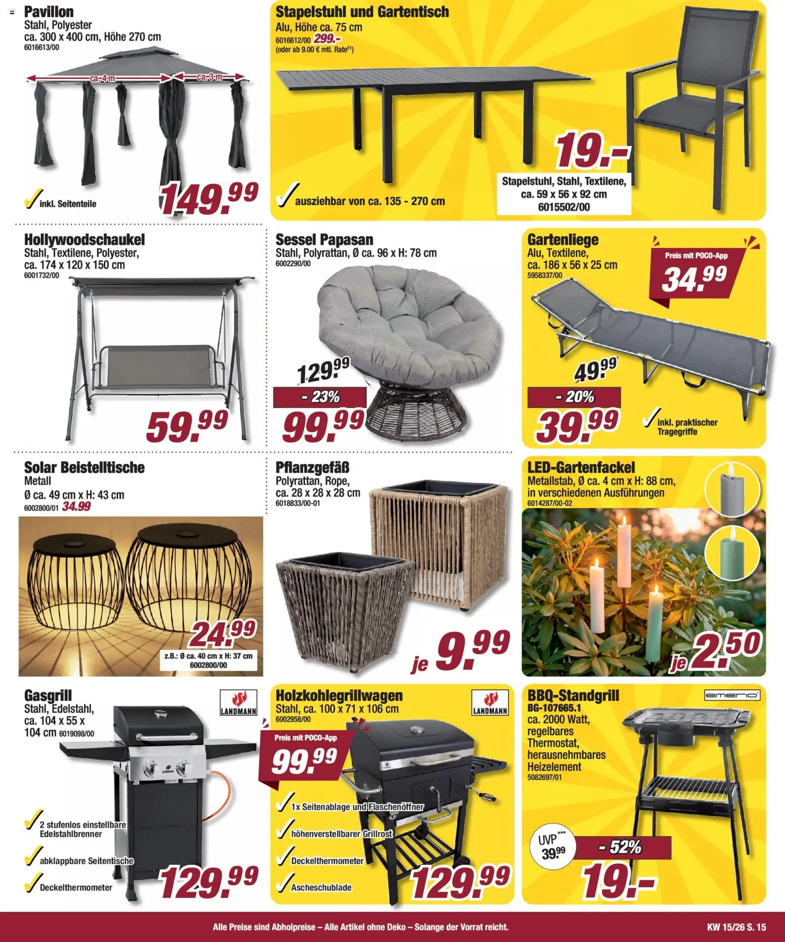 Poco Prospekt 	 – gültig ab 05.04.2026 | Seite: 15 | Produkte: Sessel