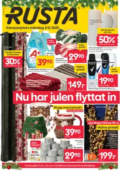 Rusta - erbjudanden - Förhandsvisning av reklamblad från butik Rusta aktuell från 03.11.2025