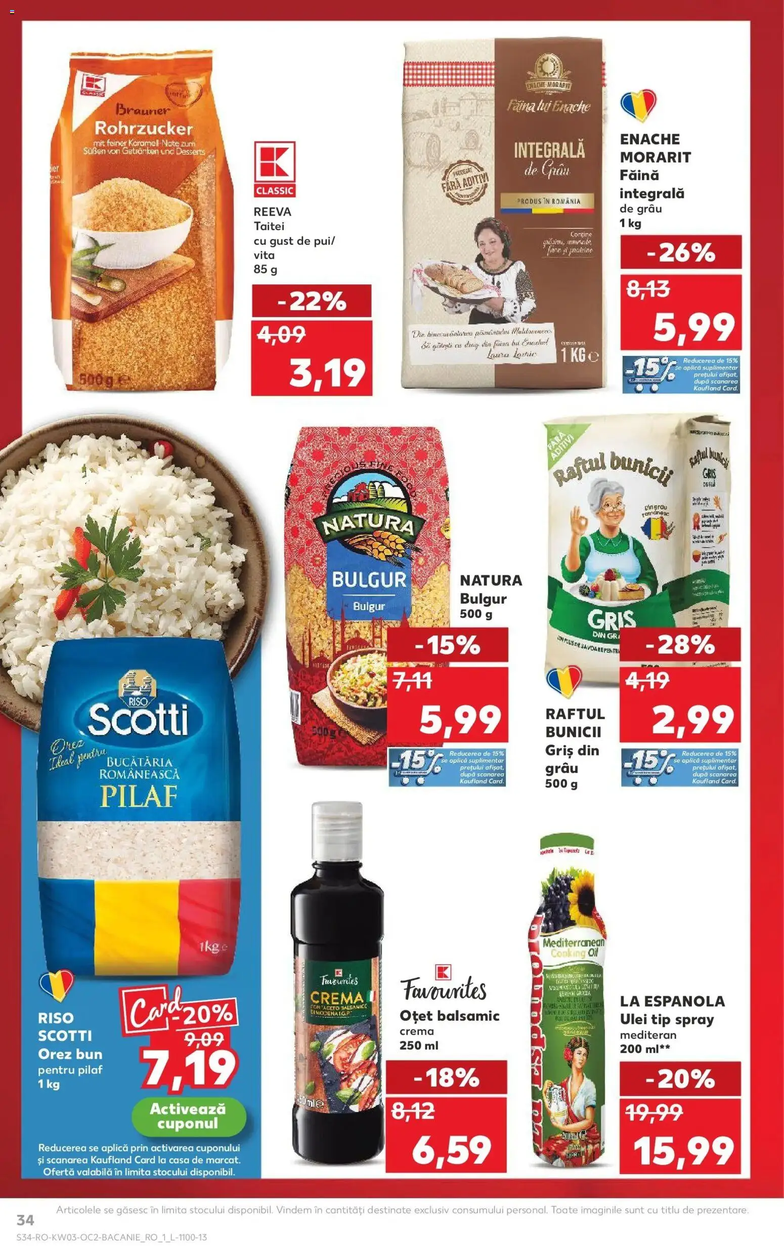Noul catalog Kaufland – valabil de la 14.01.2026 | Pagină: 34 | Produse: Cremă, Ulei, Făină, Orez