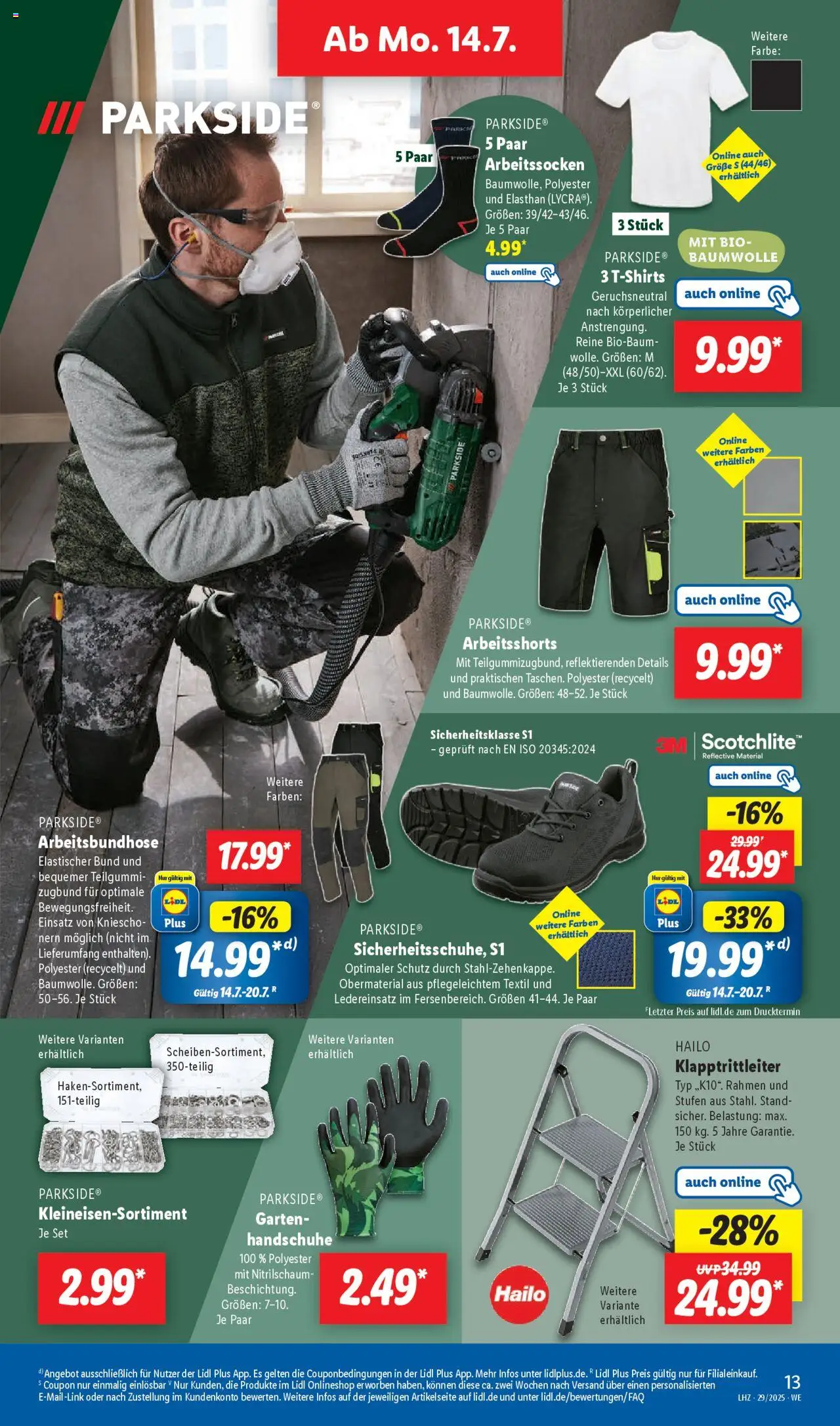 Lidl Prospekt Heppenheim - gültig ab dem 14.07.2025 | Seite: 19 | Produkte: Handschuhe