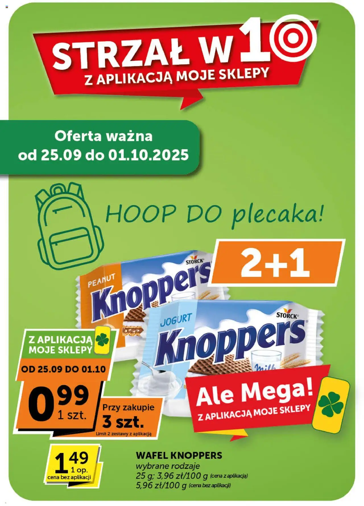 Groszek Gazetka - Minimarket od 18.09.2025 | Strona: 25 | Produkty: Knoppers, Jogurt