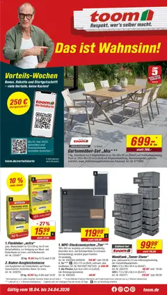 Toom Baumarkt Prospekt 	 ab 18.04.2026 gültig