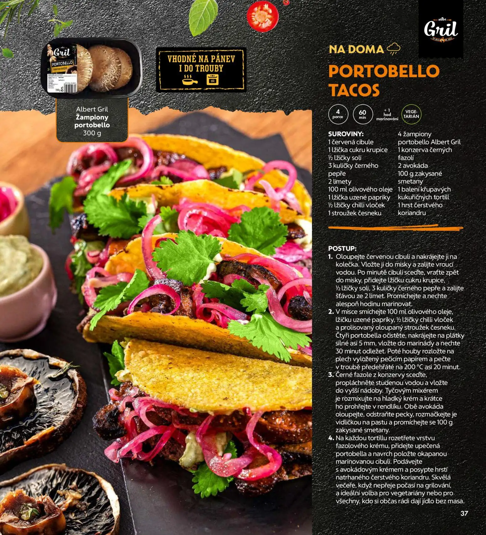 Albert magazín od 01.04.2026 | Strana: 37 | Produkty: Žampiony, Pánev, Gril, Lžička