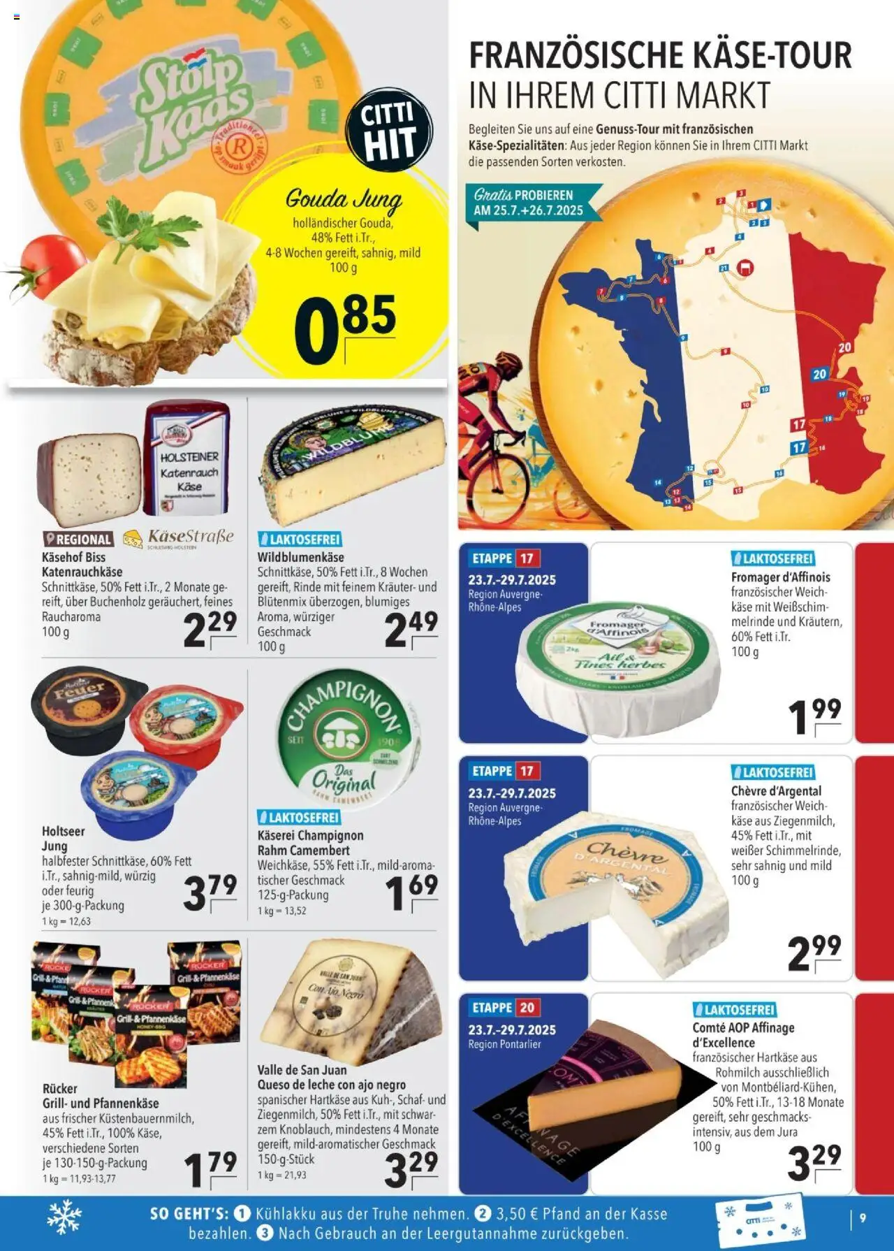 CITTI Tilbudsavis gyldig fra 23.07.2025 | Side: 9 | Produkter: Champignon, Camembert, Grill