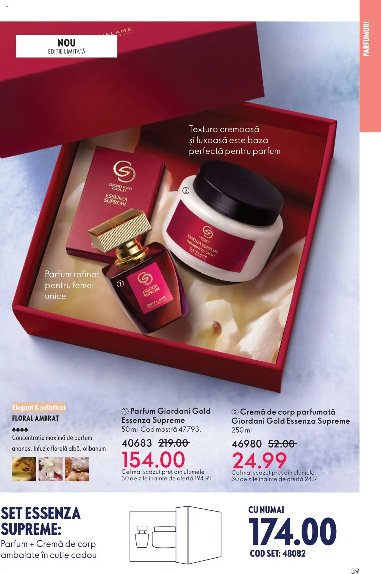 Noul catalog Oriflame – valabil de la 12.11.2025 | Pagină: 39 | Produse: Cutie, Parfum, Cremă, Cremă de corp