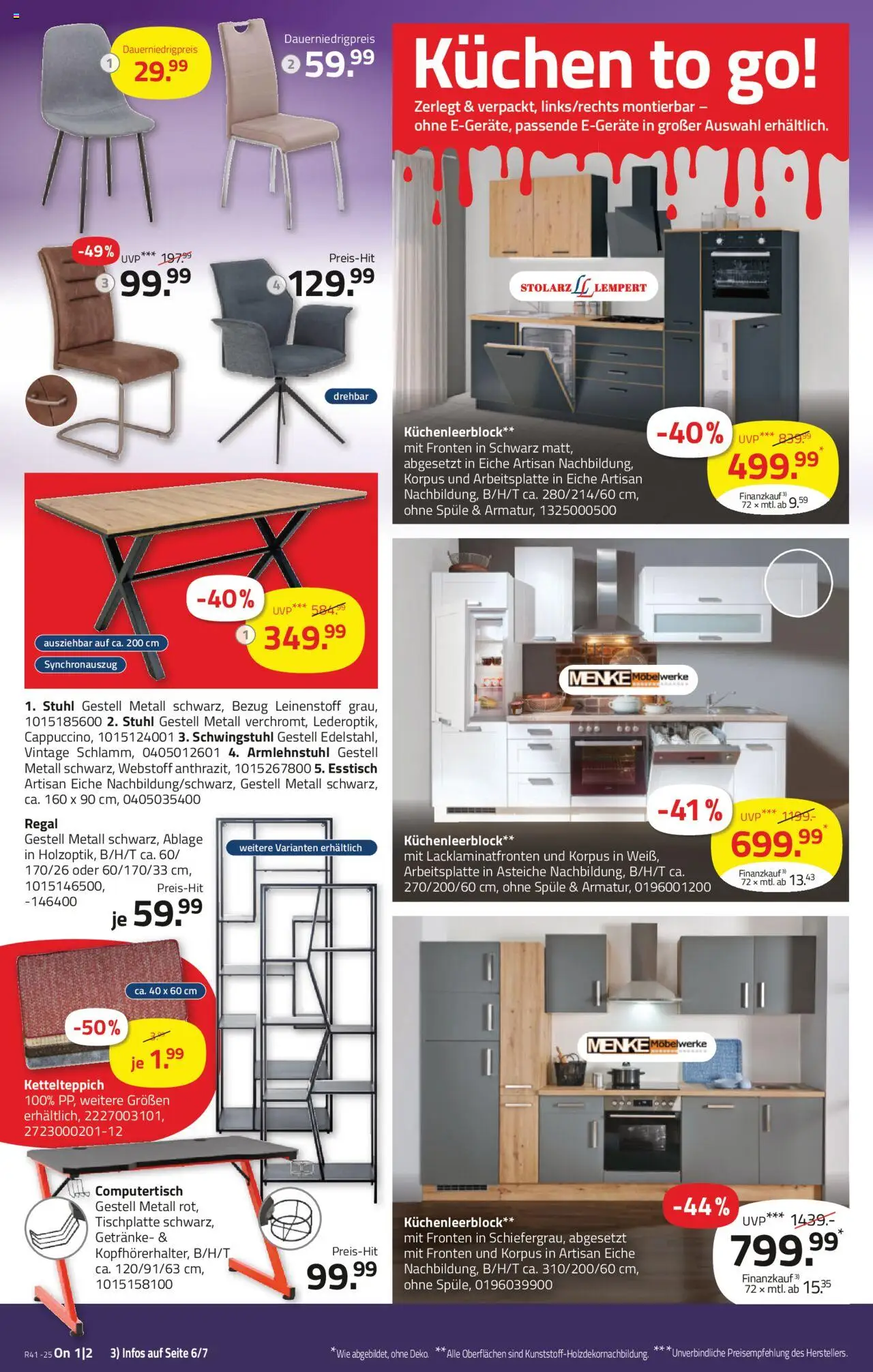 Roller Prospekt 	 – gültig ab 05.10.2025 | Seite: 10 | Produkte: Esstisch, Regal, Stuhl, Kuchen