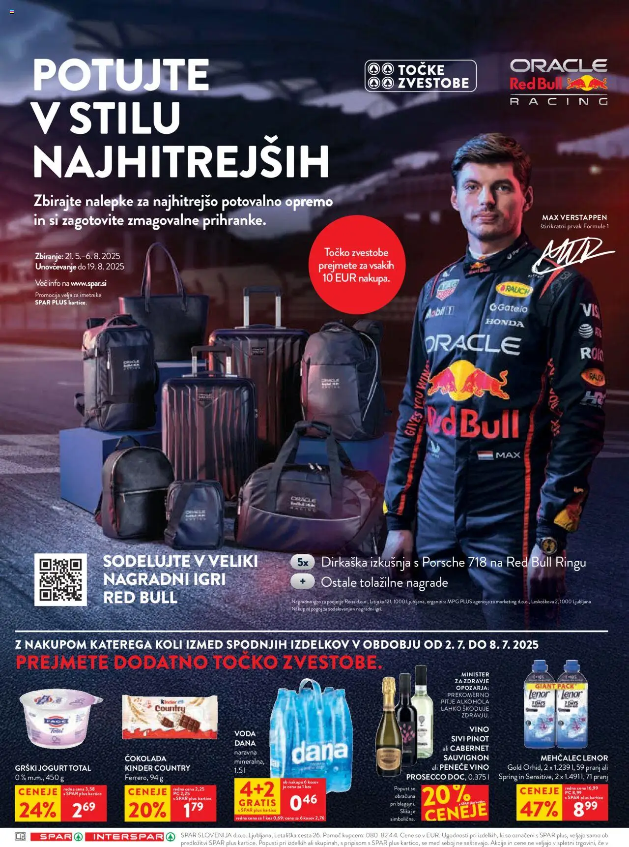 Spar katalog  27/25 │ velja od 02.07.2025 | Stran: 10 | Izdelki: Mehčalec, Jogurt, Vino, Voda
