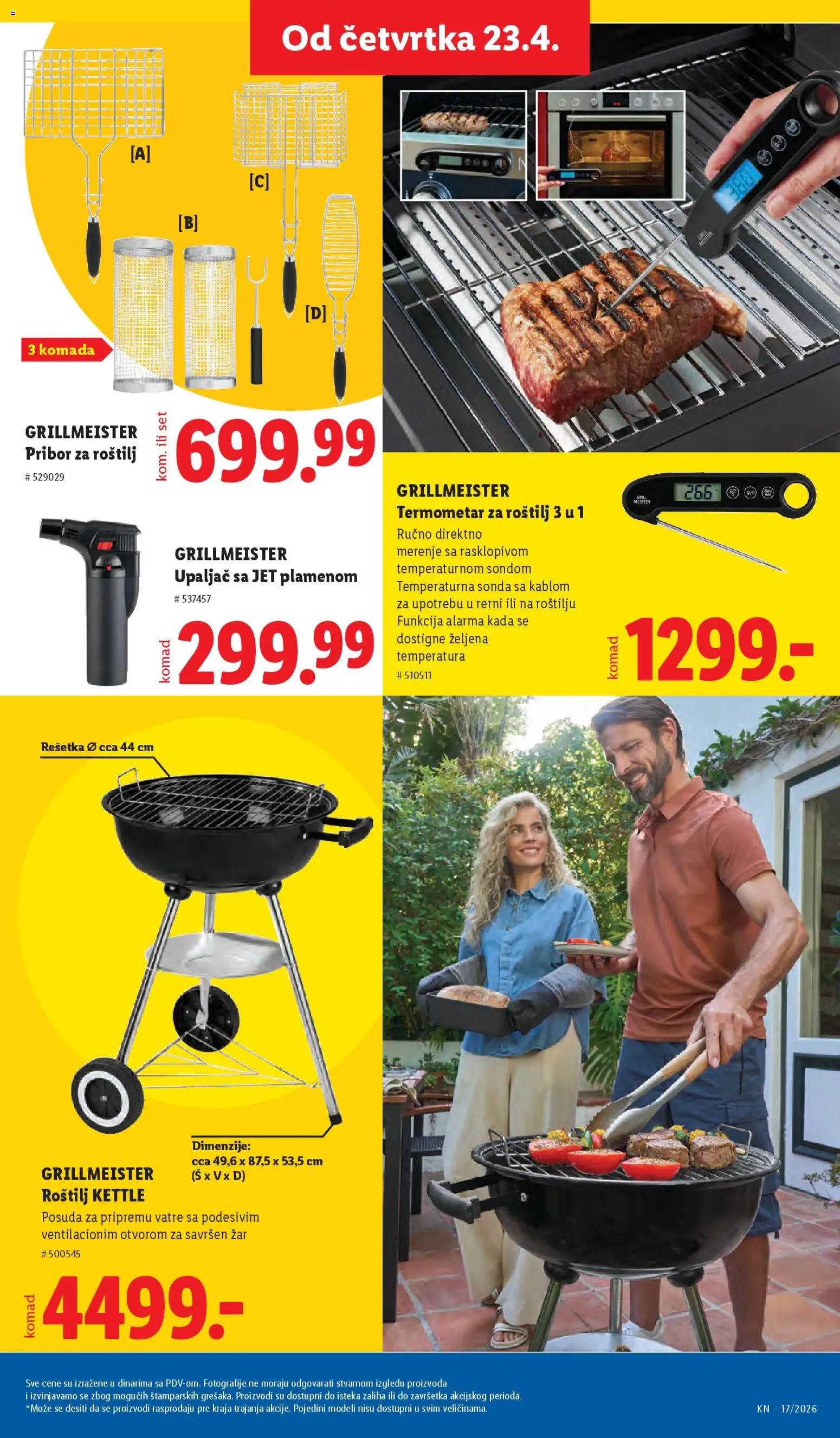 Lidl katalog - važi od 23.04.2026 | Strana: 81 | Proizvode: Termometar, Rešetka, Alarm, Roštilj