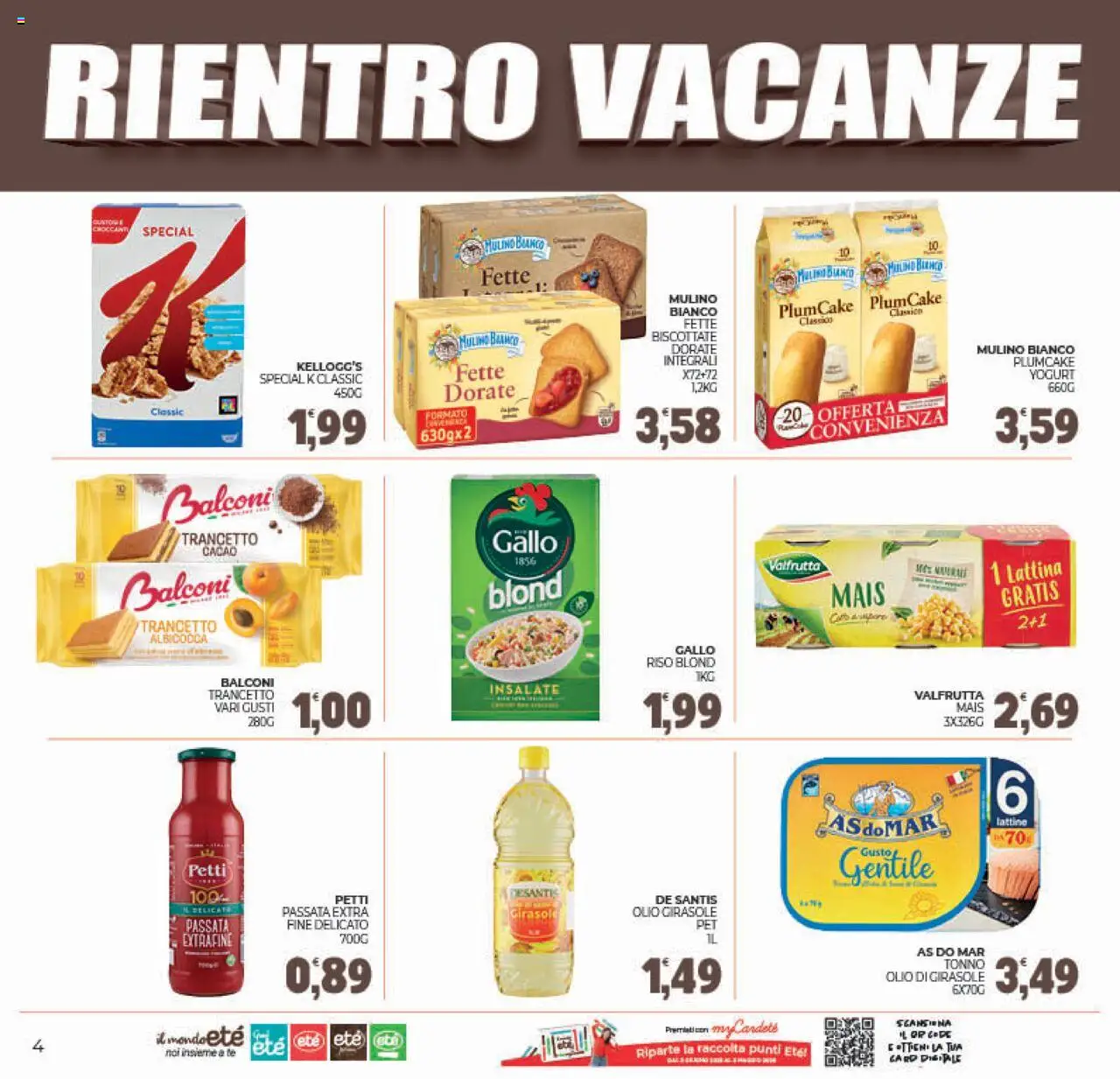 Volantino Eté del 29.08.2025 | Pagina: 4 | Prodotti: Yogurt, Riso, Tè, Plumcake