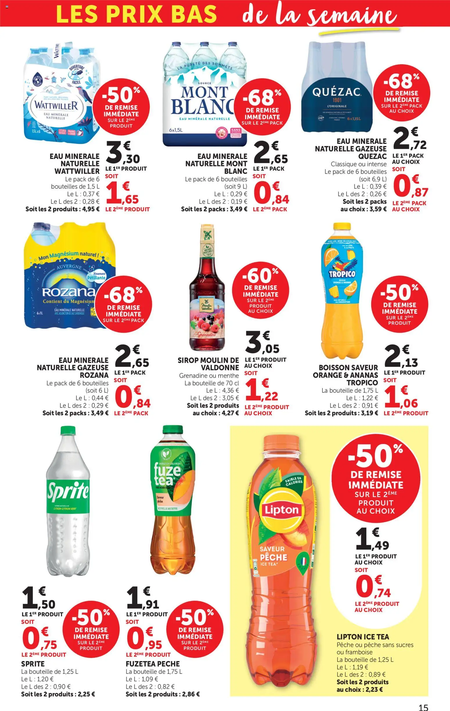 {H1} | Page: 15 | Produits: Framboise, Menthe, Pêche, Ananas