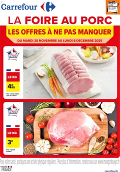 Carrefour - Prévisualisation de Carrefour Les bons plans de la foire au porc valide à partir de 25.11.2025