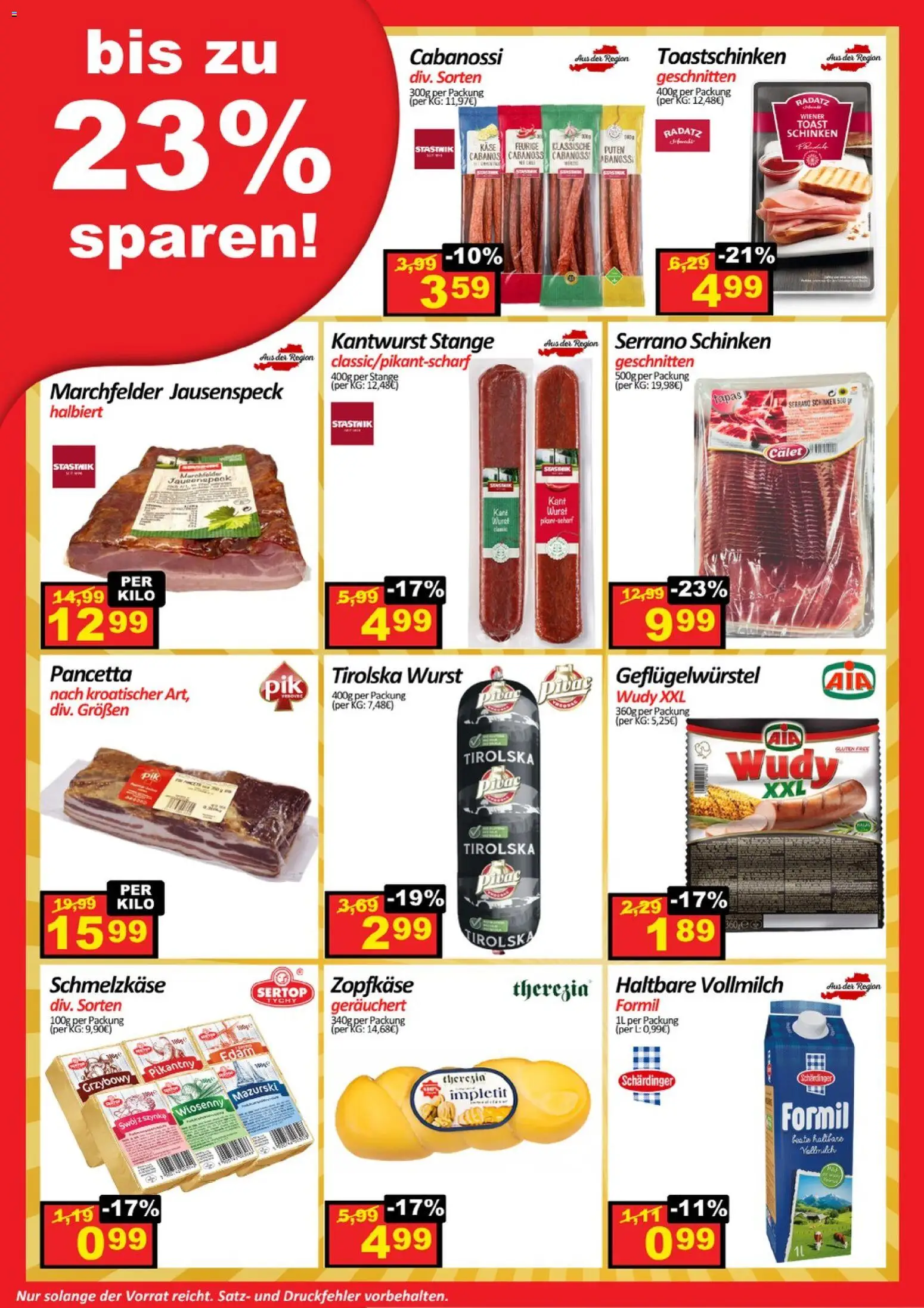 Wurstico Abholmarkt Flugblatt gültig ab 16.04.2026 | Seite: 3 | Produkte: Wurst, Käse, Schinken