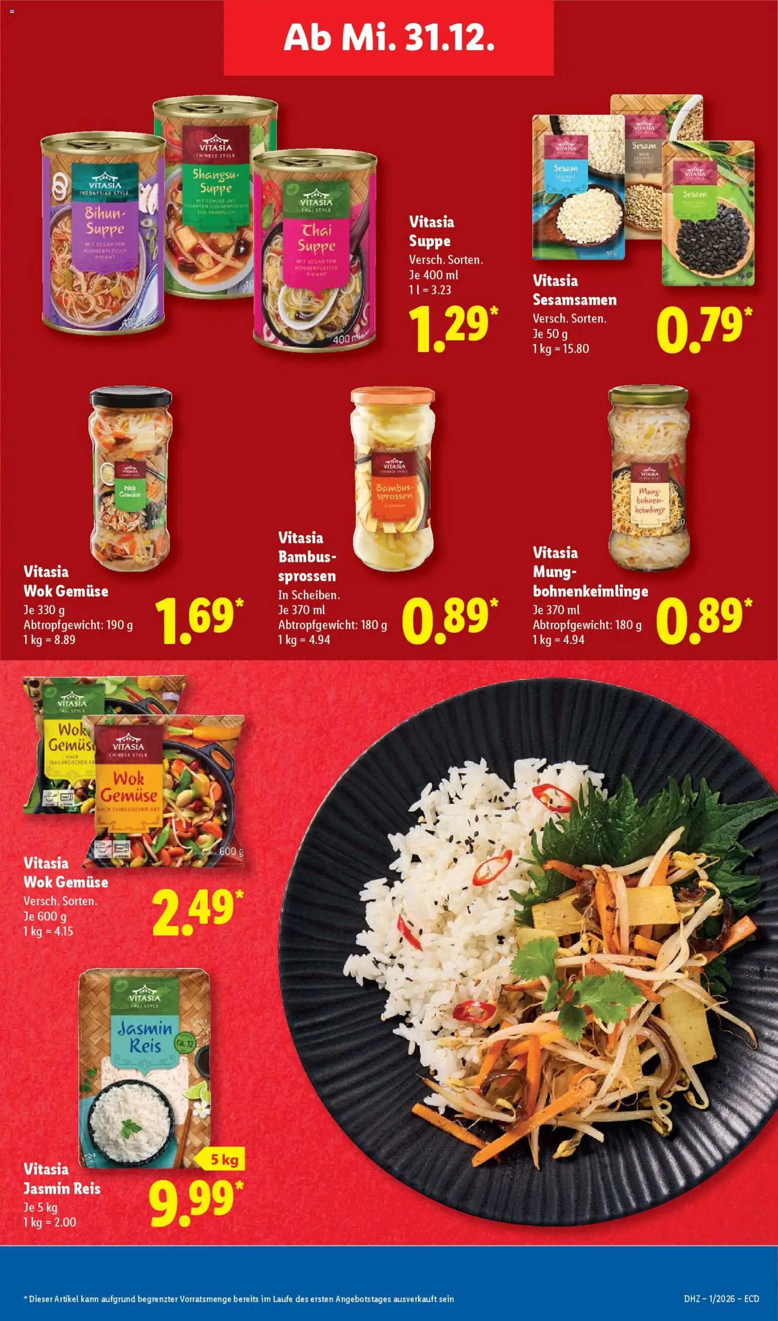 Lidl - Prospekt – gültig ab 29.12.2025 | Seite: 35 | Produkte: Gemüse, Reis, Wok