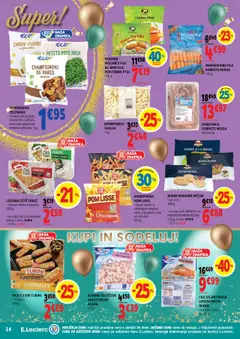 E.leclerc katalog akcije – veljaven od 22.10.2025 | Stran: 14 | Izdelki: Hobotnica, Pekarna, Pica, Zelenjava
