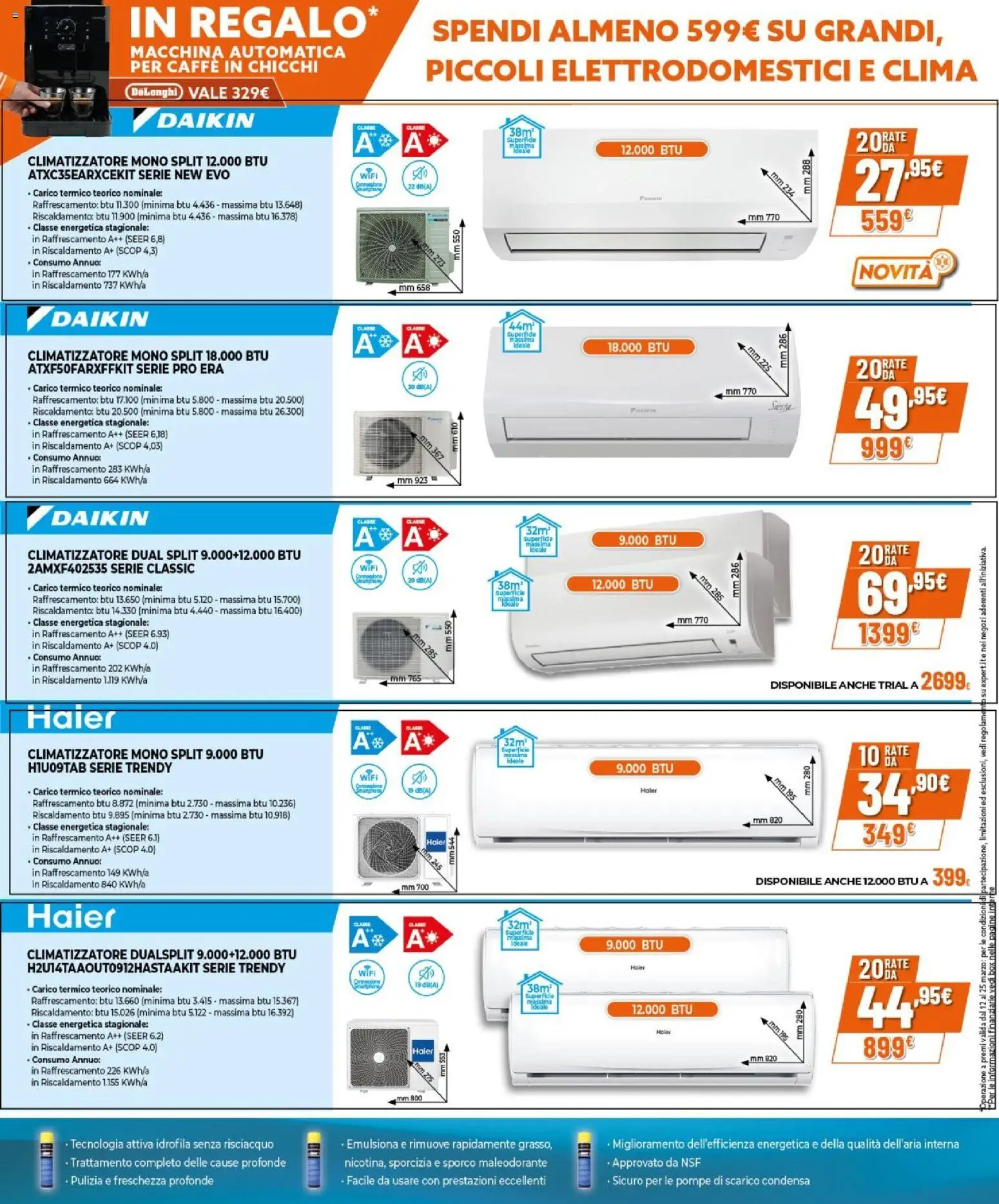 Volantino Expert del 12.03.2026 | Pagina: 8 | Prodotti: Climatizzatore, Caffè