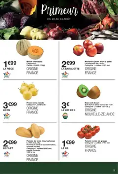  | Page: 9 | Produits: Melon, Nectarine, Prune, Pomme de terre