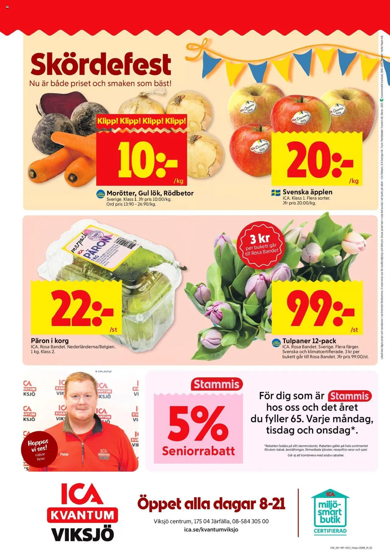 ICA Kvantum reklamblad aktuell från 15.09.2025 | Sida: 10 | Produkter: Galler, Korg, Äpplen, Papper