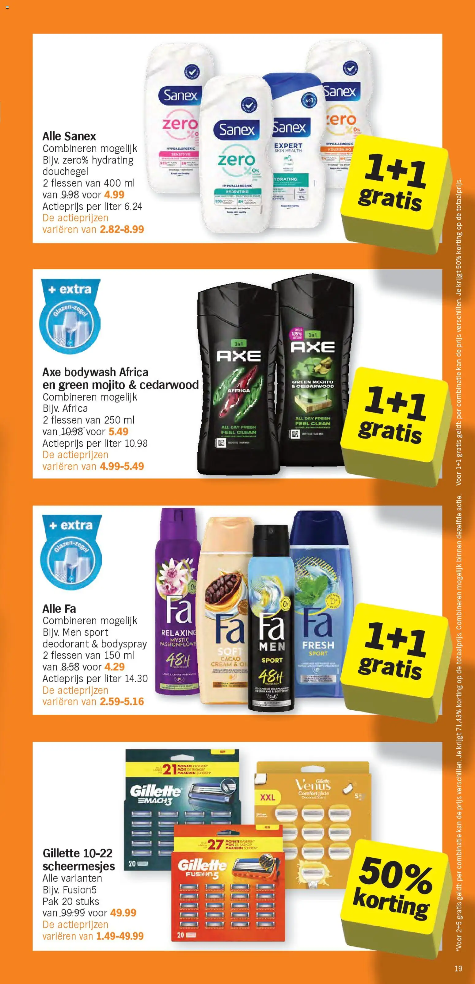 {H1} | Pagina: 19 | Producten: Douchegel, Deodorant, Kan