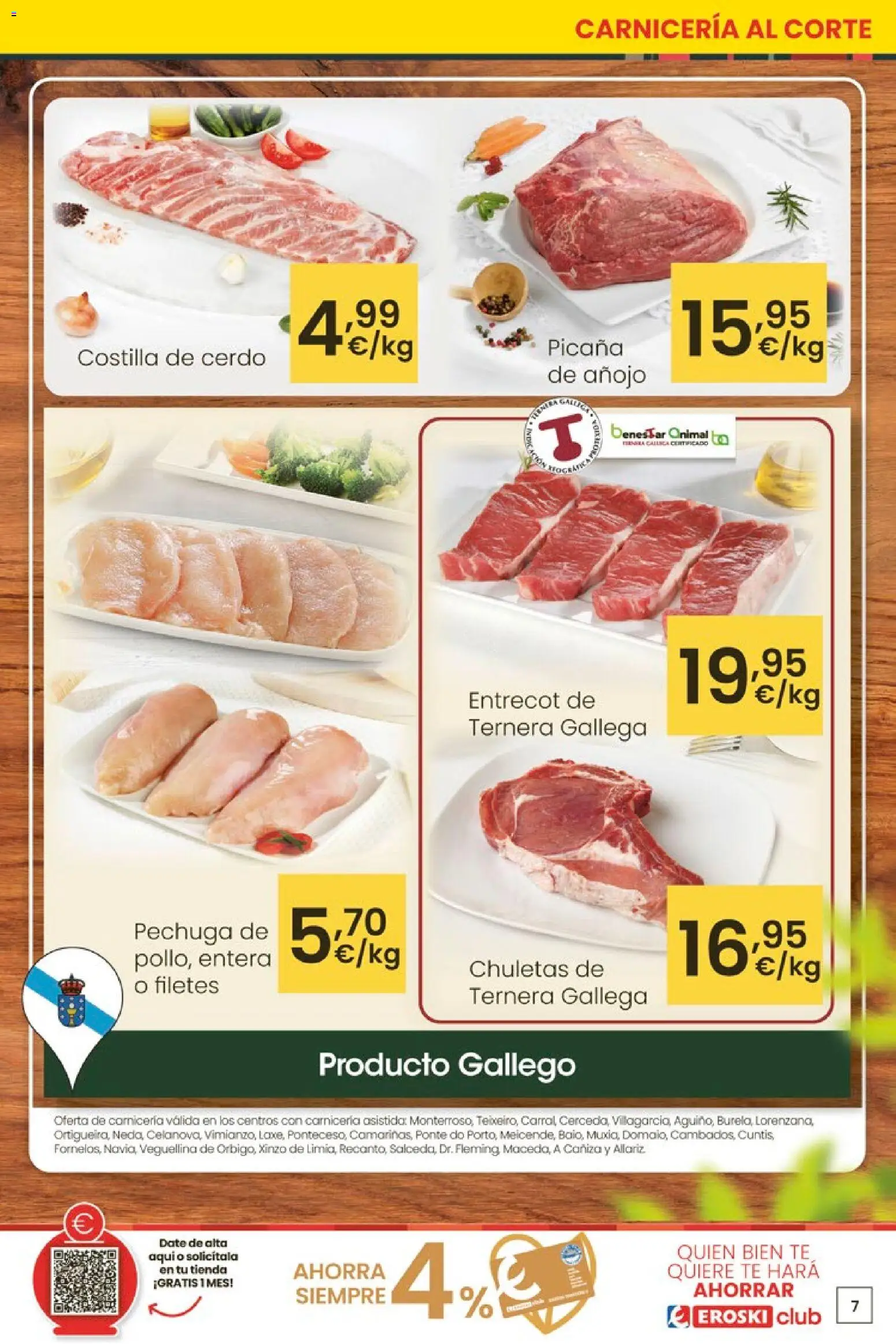 Eroski - Oferta │ válido desde el 12.03.2026 | Página: 7 | Productos: Cerdo, Té, Costilla de cerdo