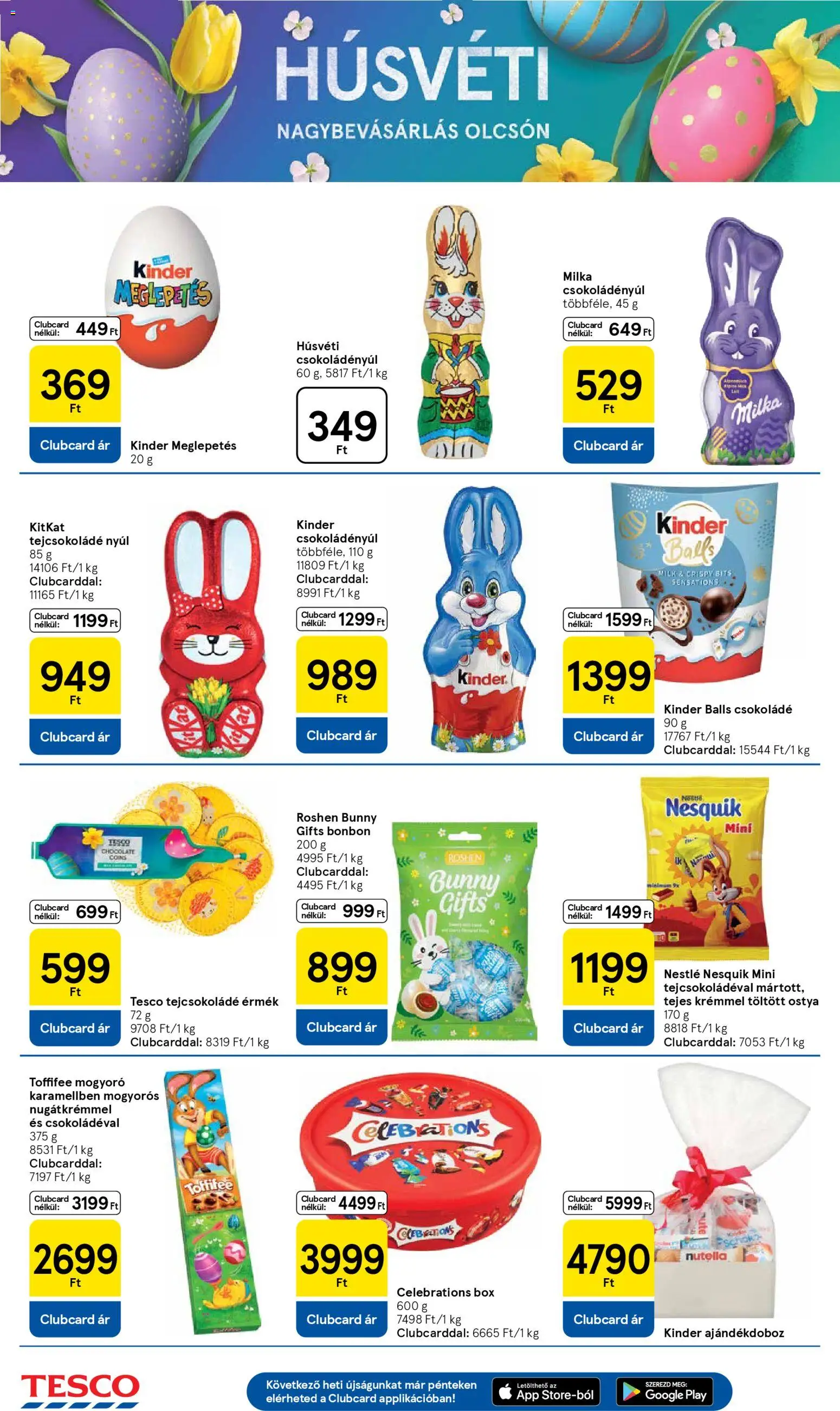 Tesco akciós ujság - amely érvényes a következő dátumtól: 31.03.2026 | Oldal: 14 | Termékek: Mogyoró, Nesquik, Toffifee, Csokoládé