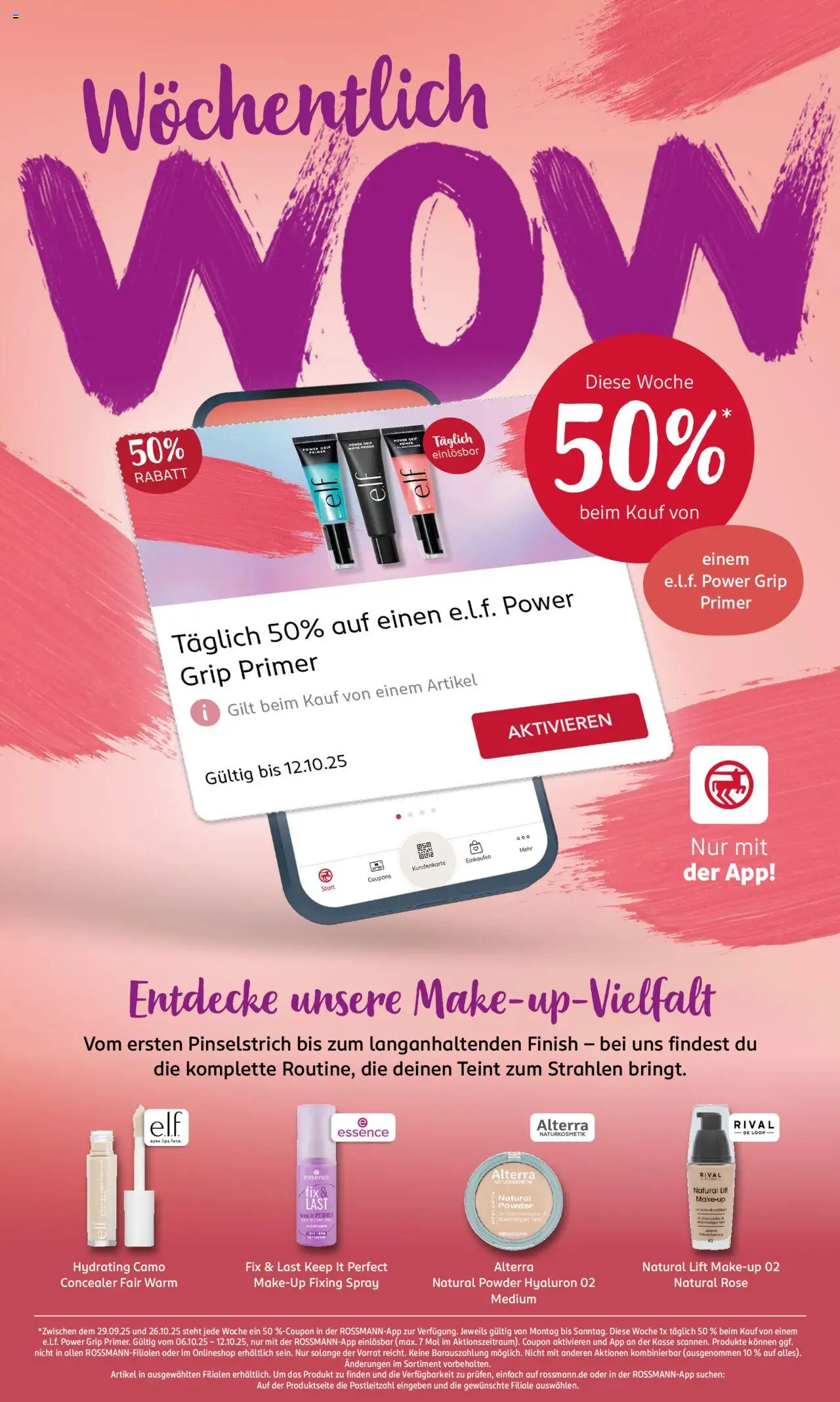 Rossmann  App-Angebote – gültig ab 04.10.2025 | Seite: 4 | Produkte: Make-up, Concealer, Finish, Primer