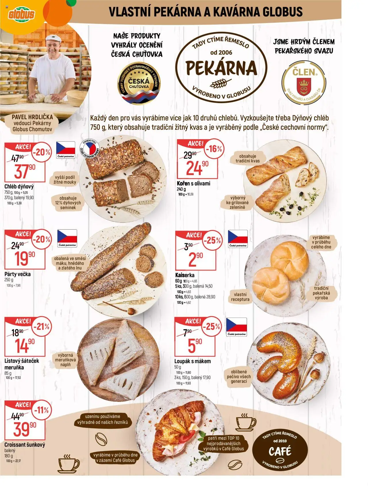 Globus leták - Chomutov od 08.10.2025 | Strana: 7 | Produkty: Globus, Kaiserka, Pekárna, Croissant