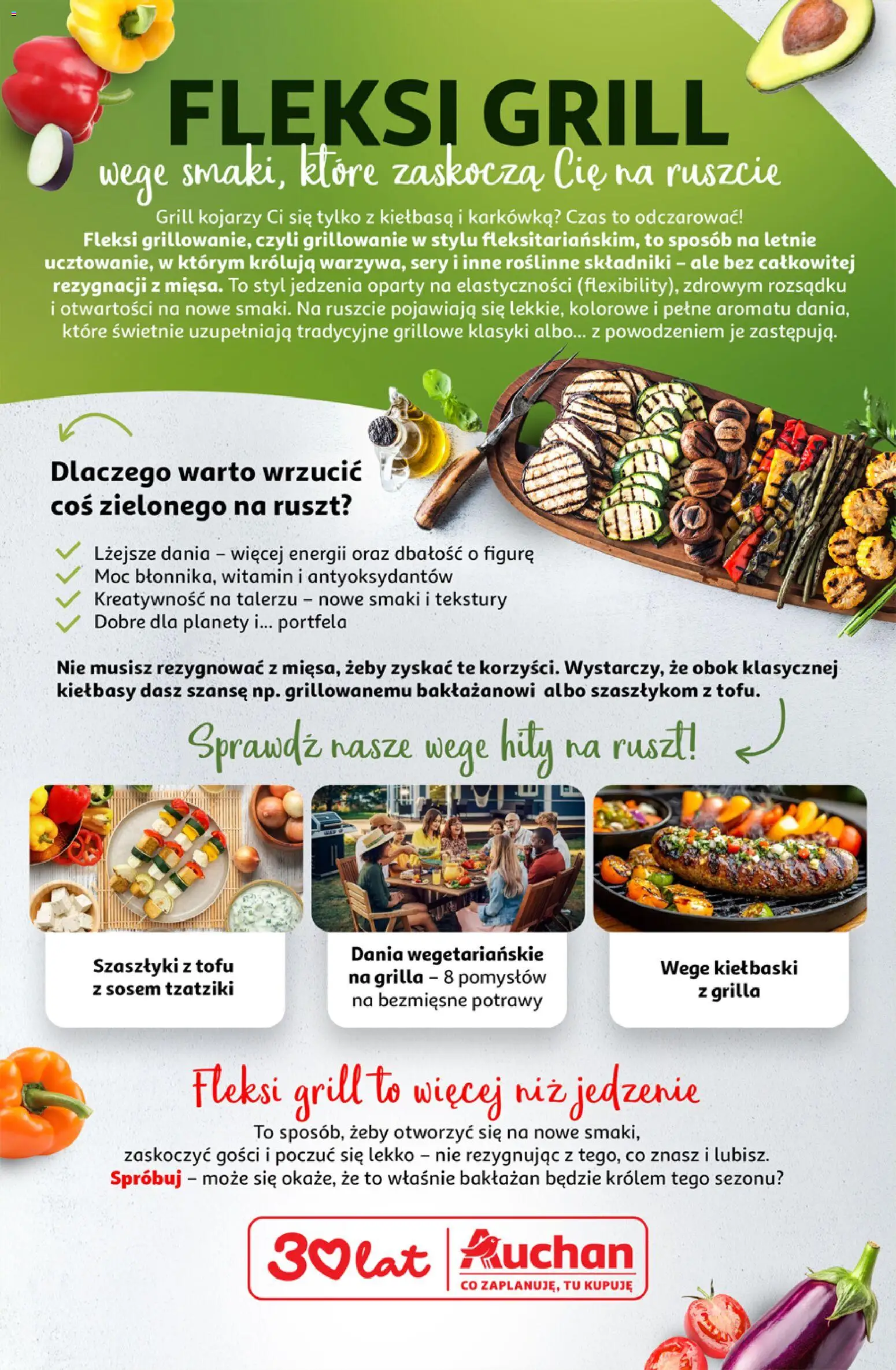 Auchan gazetka - 30 Lat Hipermarket od 29.04.2026 | Strona: 52 | Produkty: Kiełbasa, Bakłażan, Ruszt, Sery