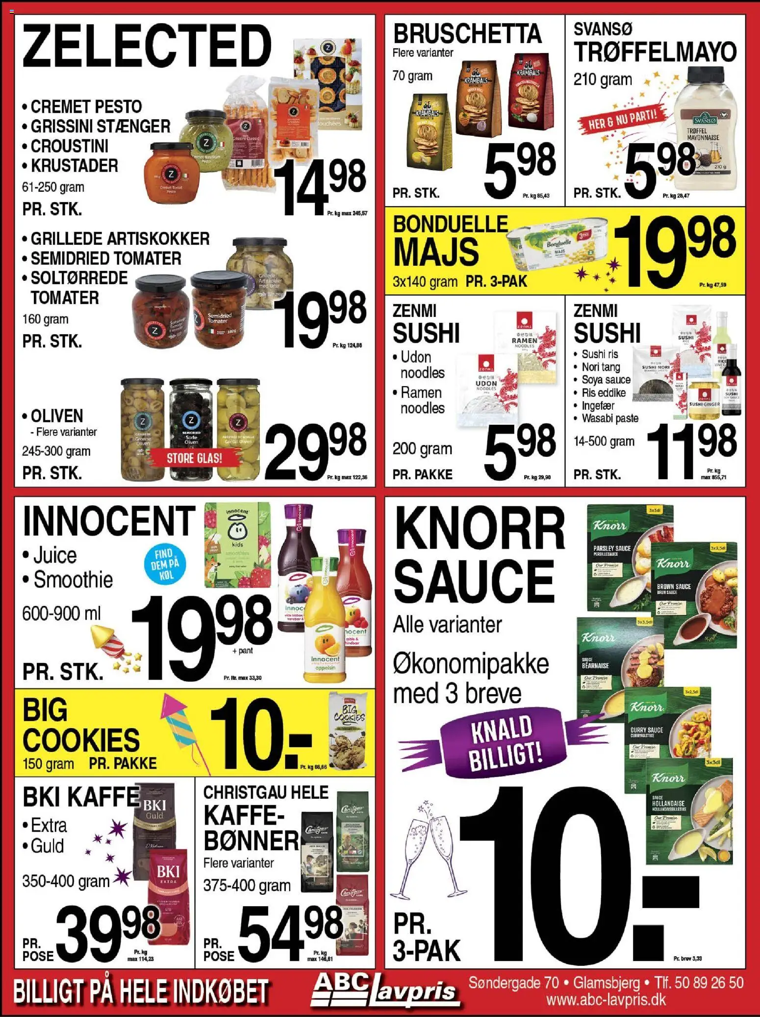 Abc Lavpris tilbudsavis – gyldig fra 24.12.2025 | Side: 7 | Produkter: Juice, Ingefær, Ris, Sushi