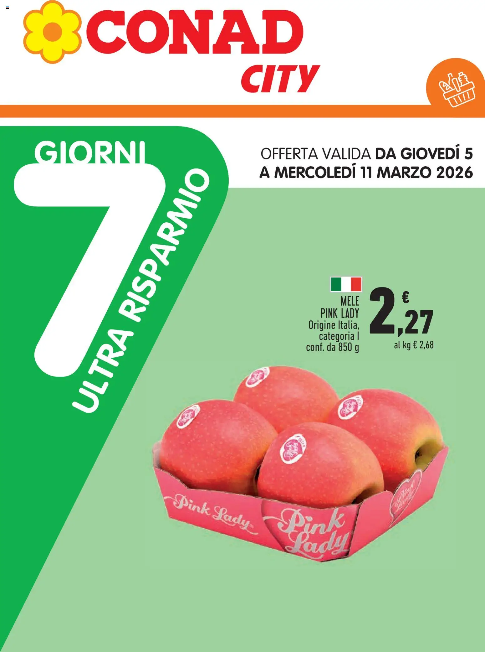 Volantino Conad del 26.02.2026 | Pagina: 17 | Prodotti: Mele