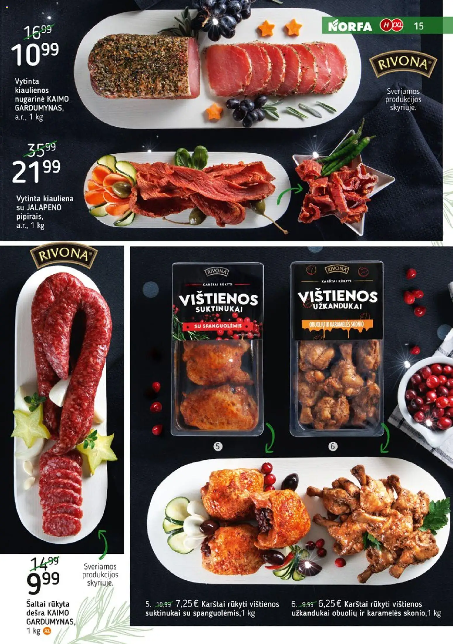 NORFA akcijos nuo 09.12.2025 | Puslapis: 15 | Prekių: Vištienos, Kiaulienos, Dešra, Kiauliena