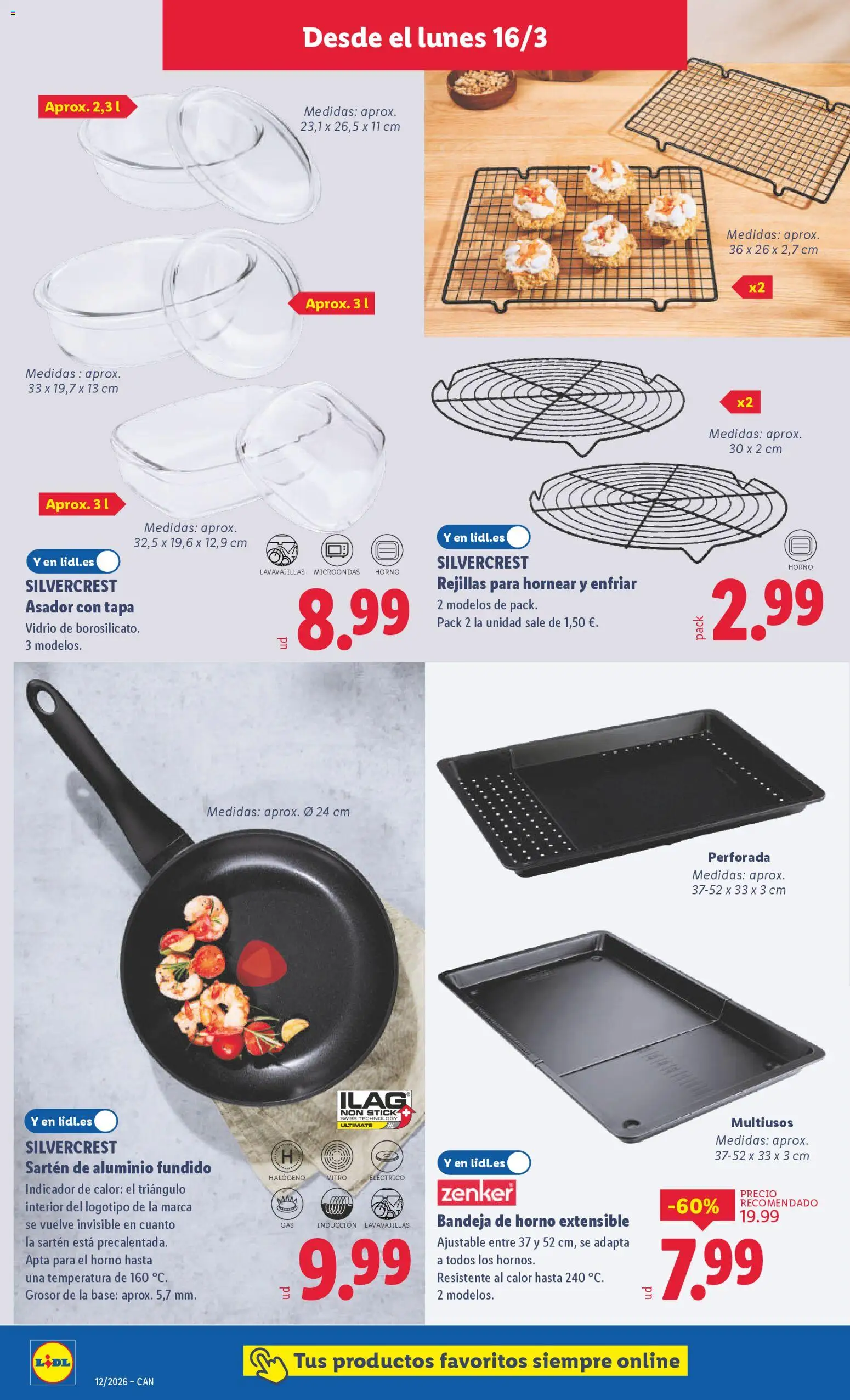 Lidl folleto de bazar │ válido desde el 16.03.2026 | Página: 10 | Productos: El horno, Pan, Horno, Bandeja