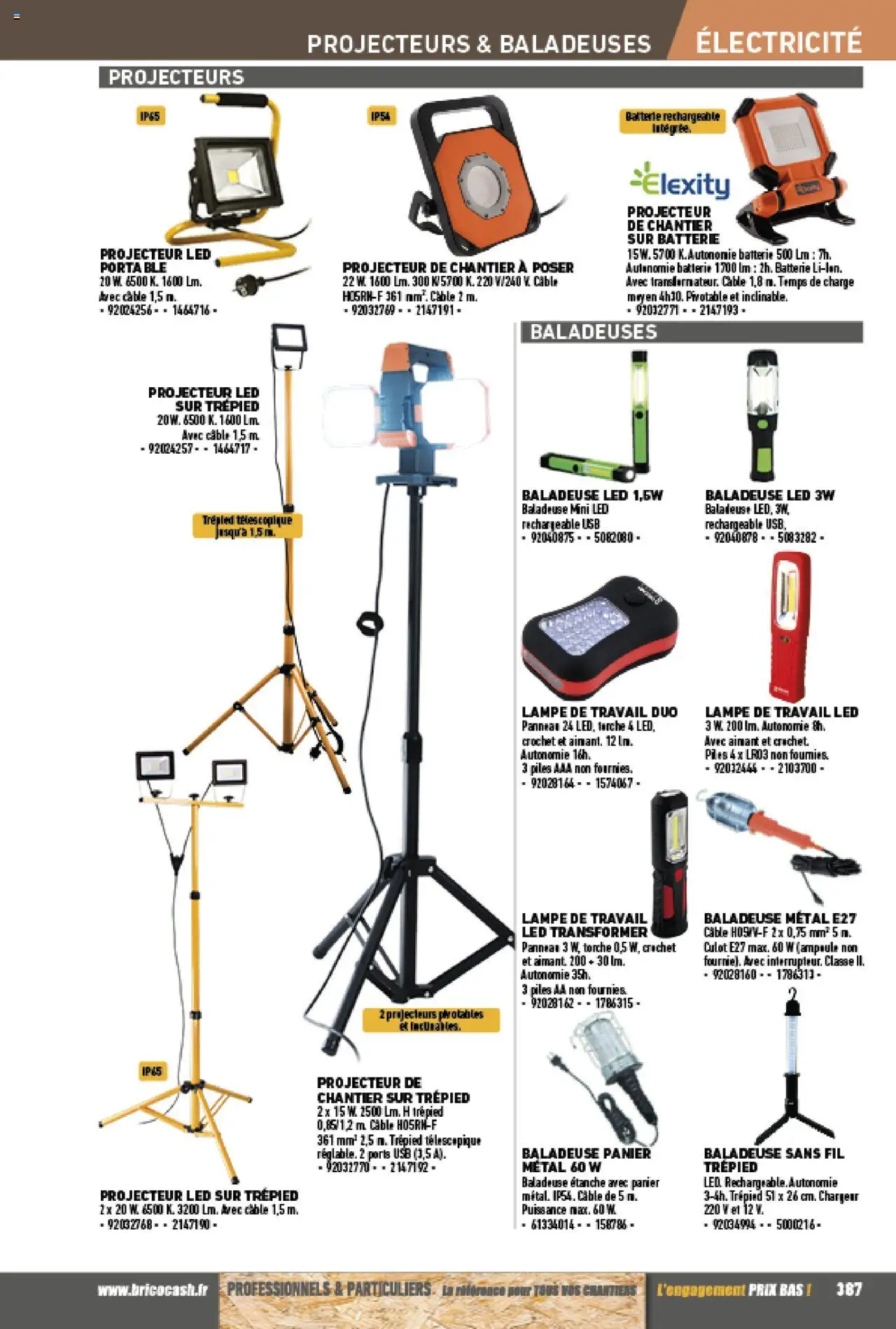 {H1} | Page: 387 | Produits: Batterie, Lampe, Projecteur, Piles