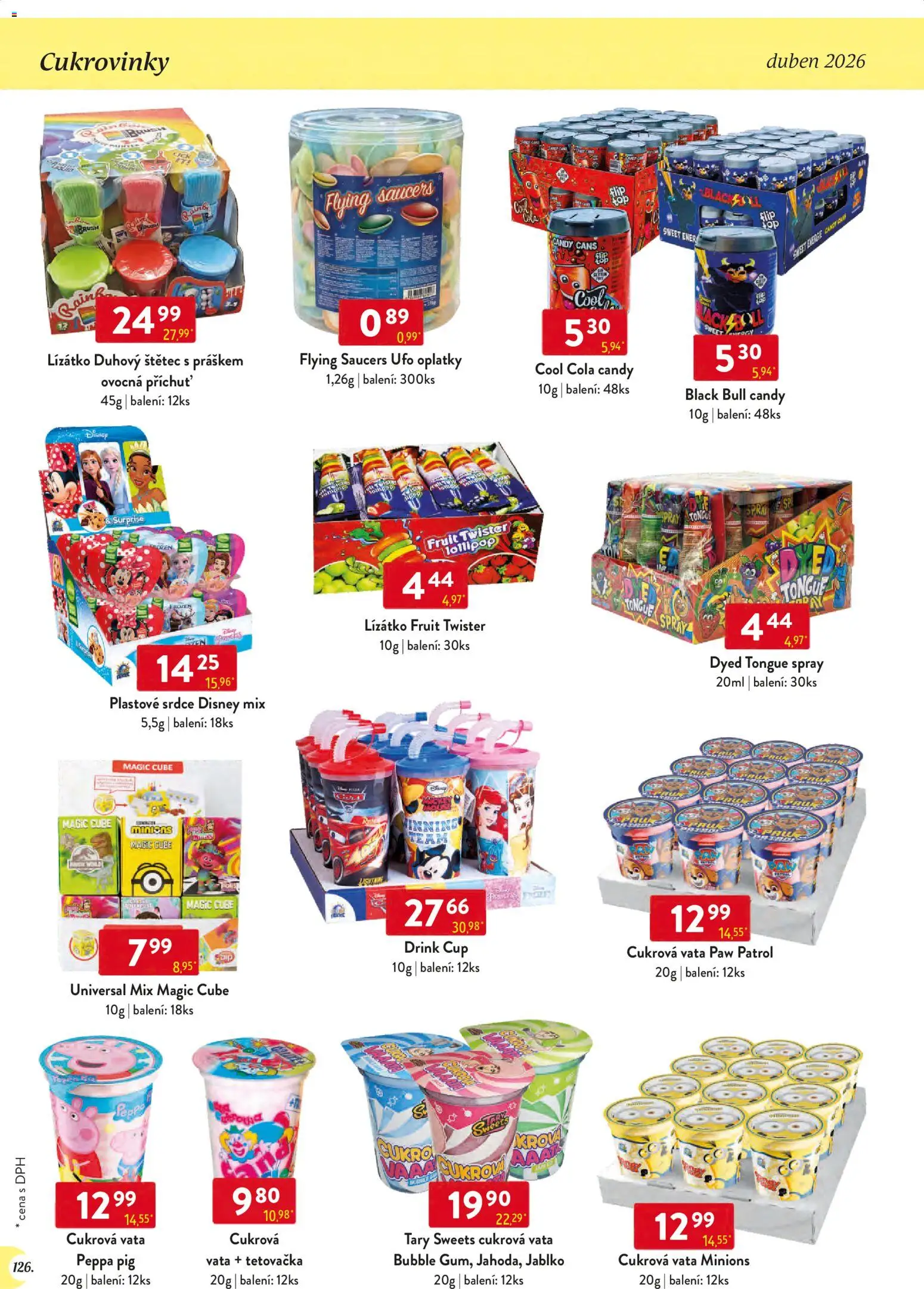 Astur & Qanto leták - Velkoobchod 04/2026 od 01.04.2026 | Strana: 126 | Produkty: Štětec, Oplatky, Cola