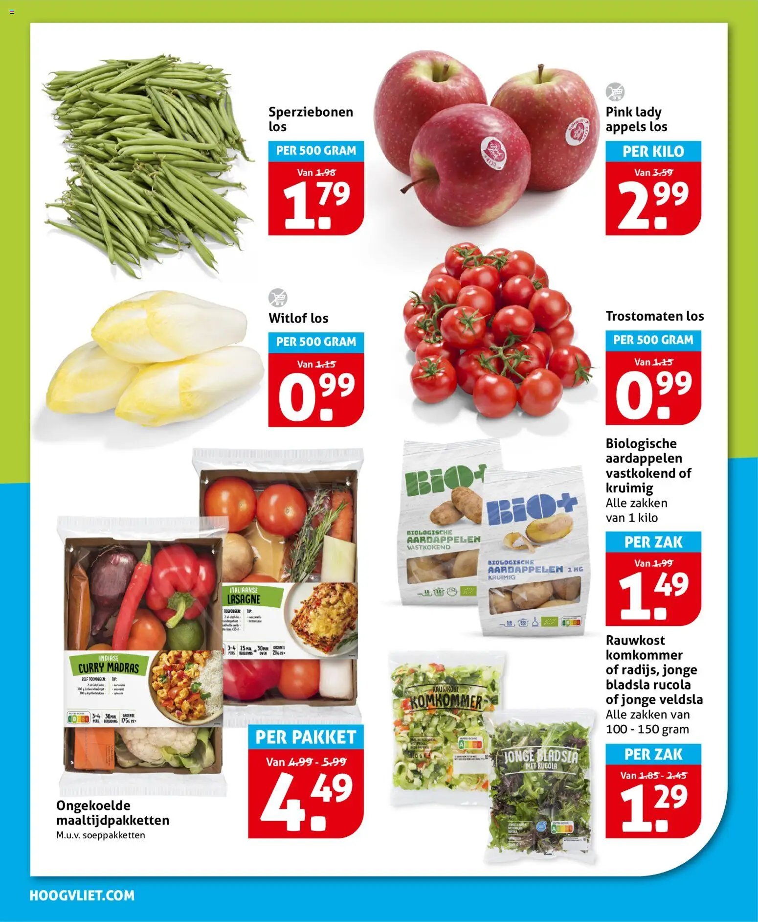 {H1} | Pagina: 8 | Producten: Komkommer, Rucola, Appels, Lasagne