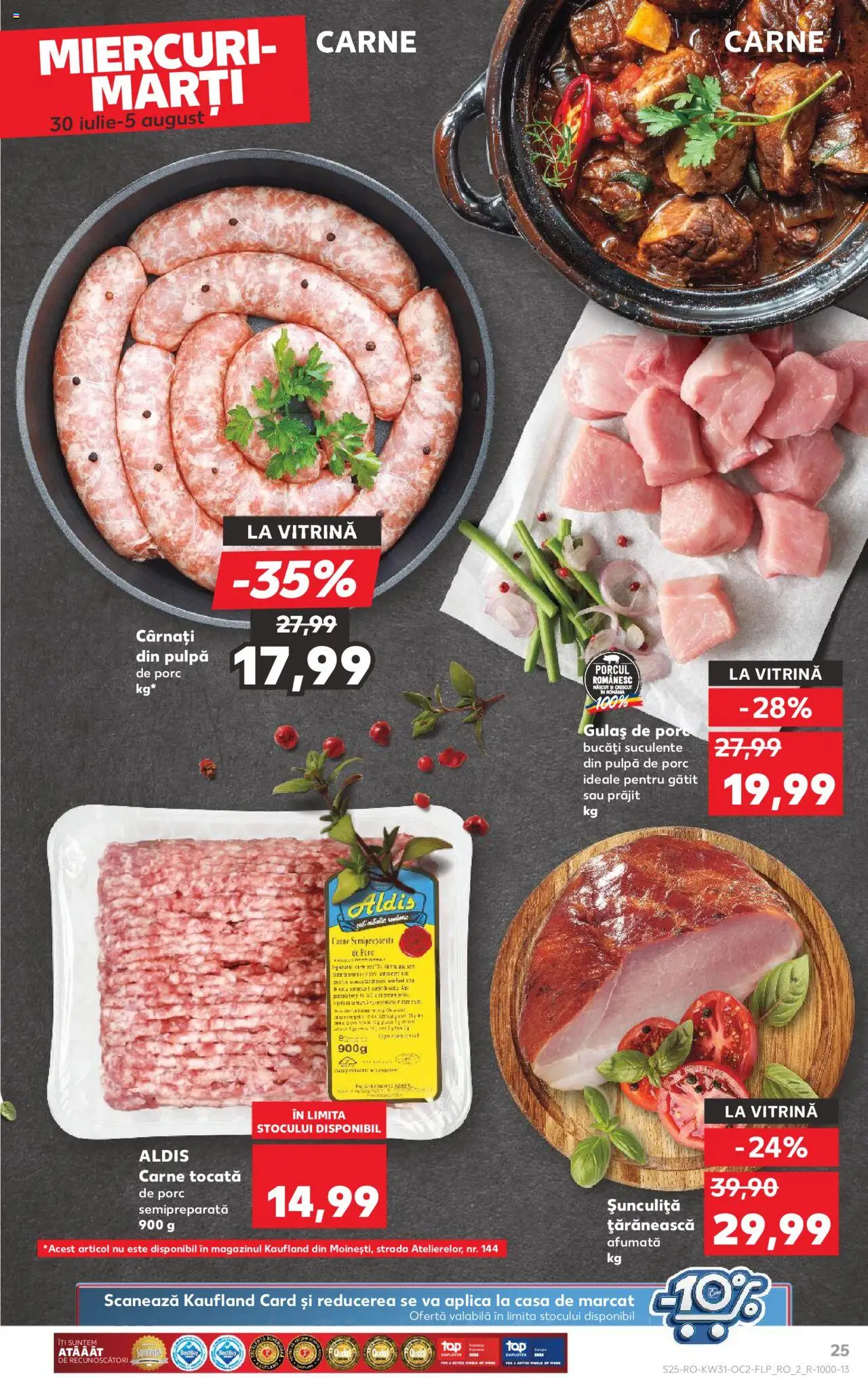 Kaufland RO akciós ujság - amely érvényes a következő dátumtól: 30.07.2025 | Oldal: 25