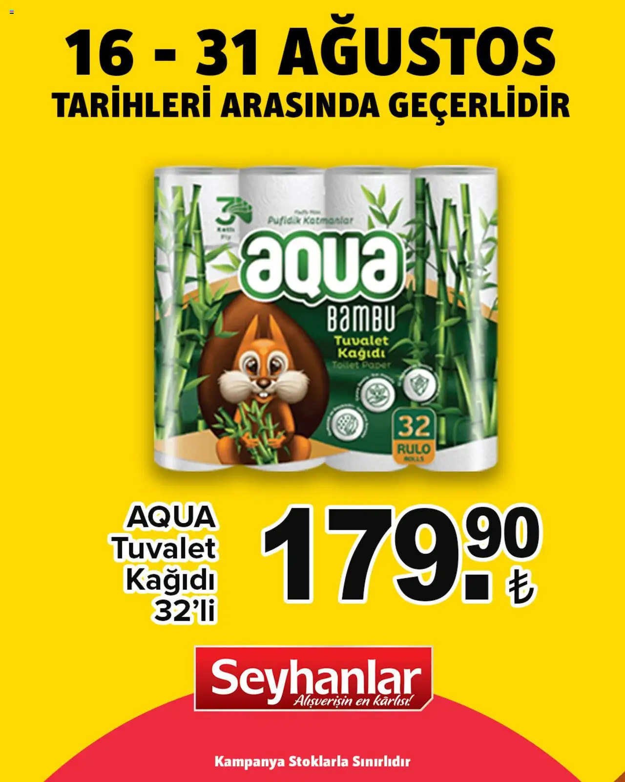 Seyhanlar Market Katalog - 16.08.2025 tarihinden itibaren geçerlidir | Sayfa: 5 | Ürünler: Tuvalet, Tuvalet kağıdı