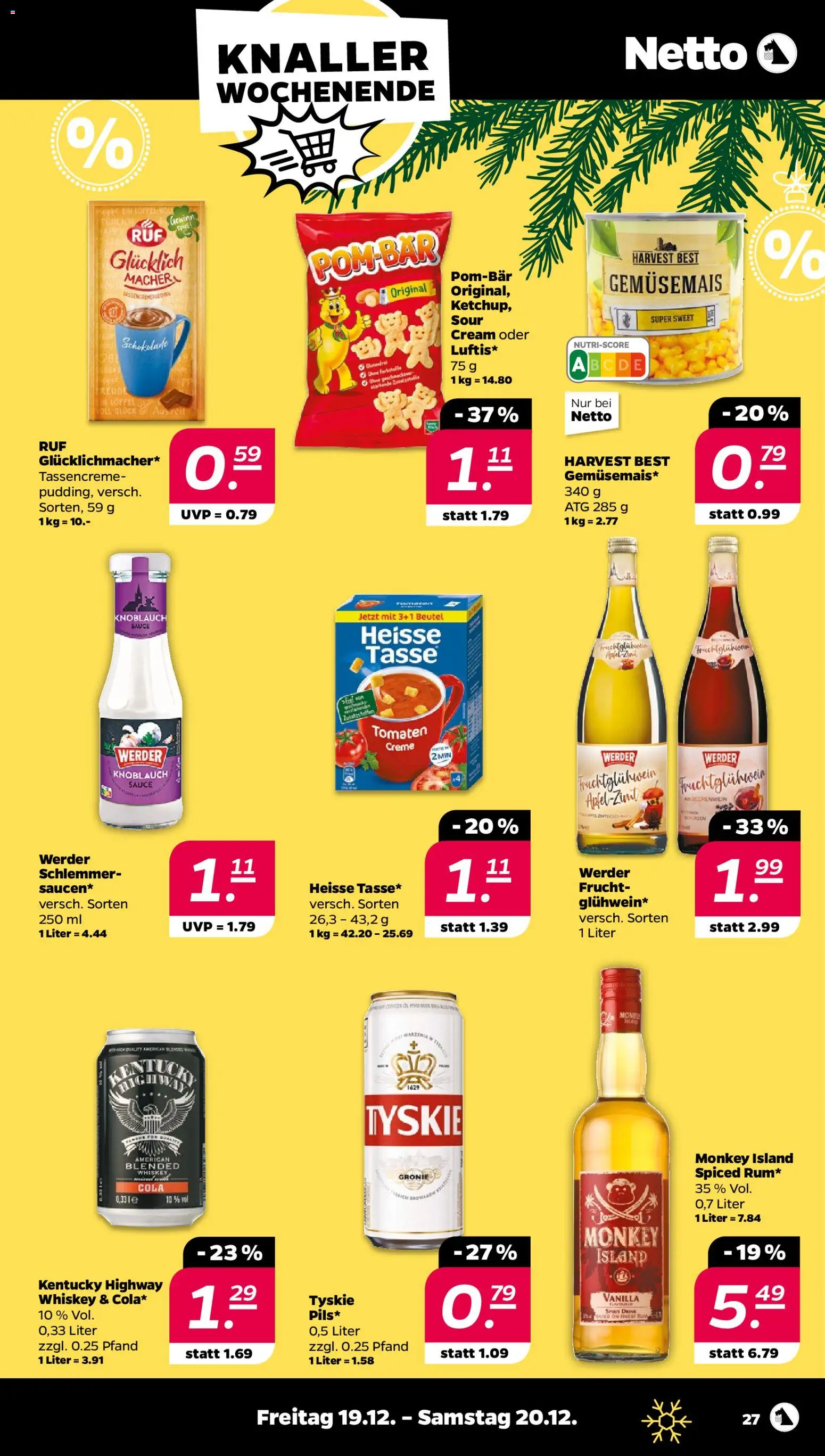 Netto Prospekt 	 – gültig ab 15.12.2025 | Seite: 29 | Produkte: Rum, Tomaten, Creme, Whiskey