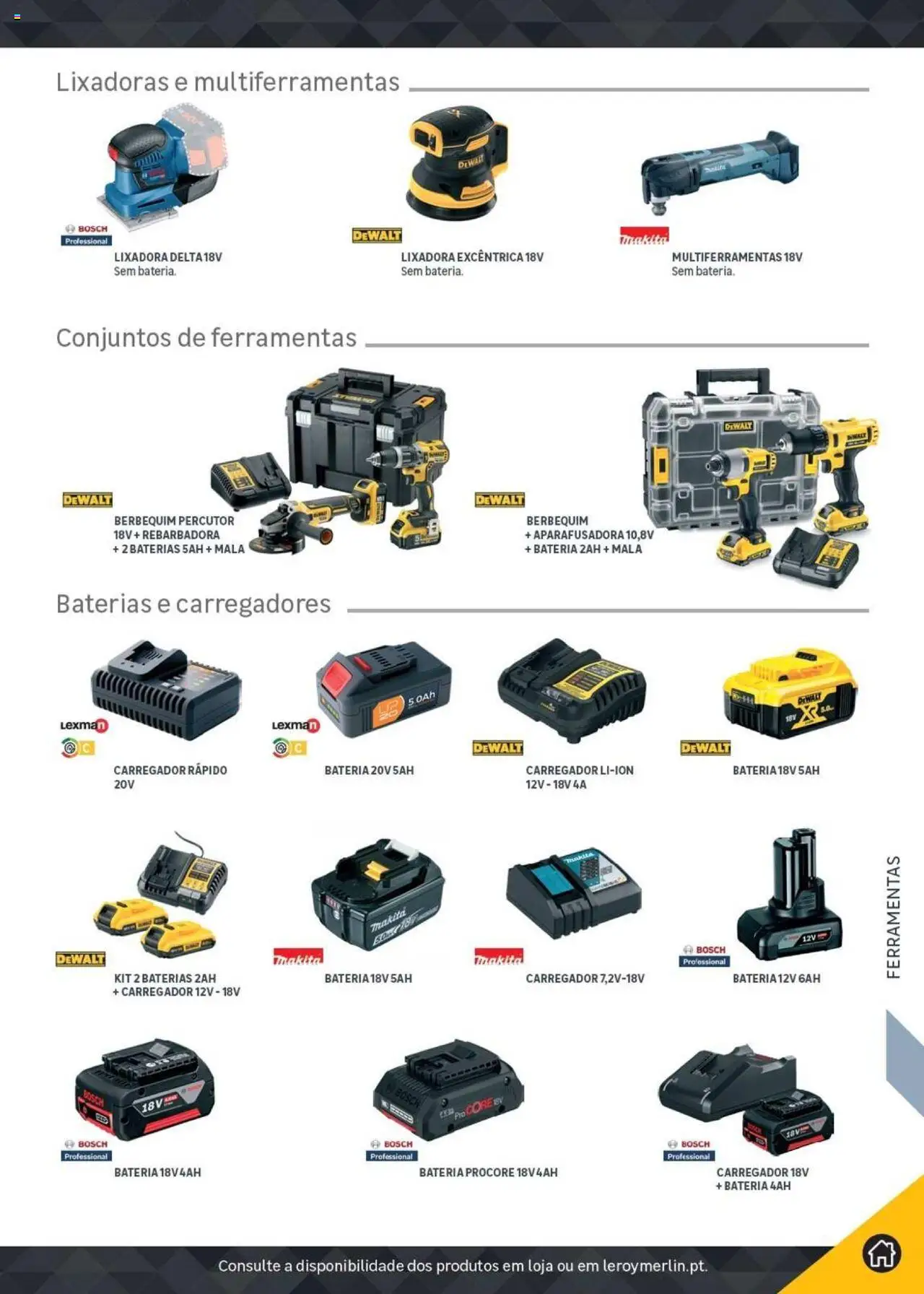 Leroy Merlin Catálogo │ válido de 18.11.2024 | Página: 329 | Produtos: Bateria 12v, Ferramentas, Bateria