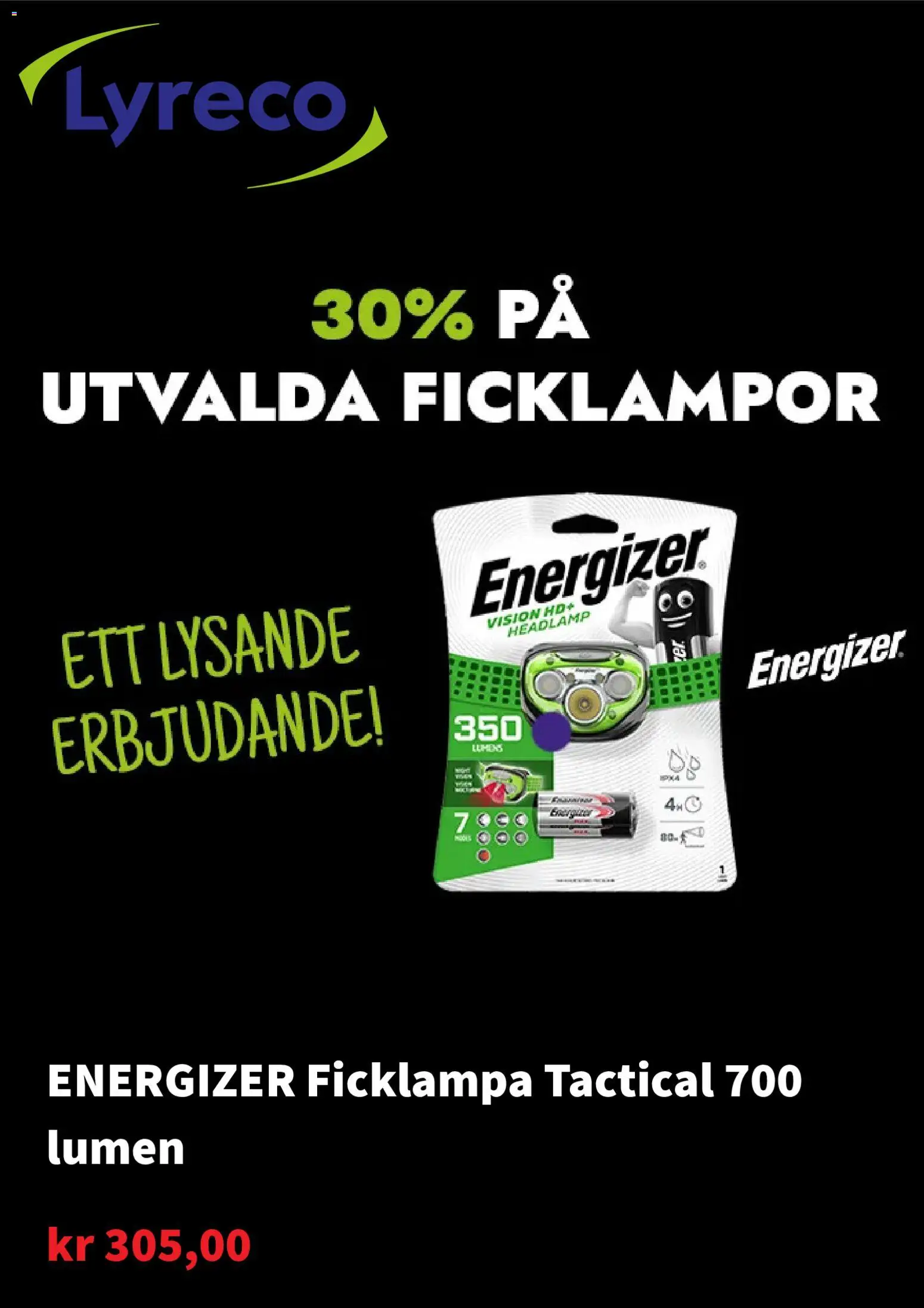 Lyreco reklamblad aktuell från 24.11.2025 | Sida: 10 | Produkter: Ficklampa